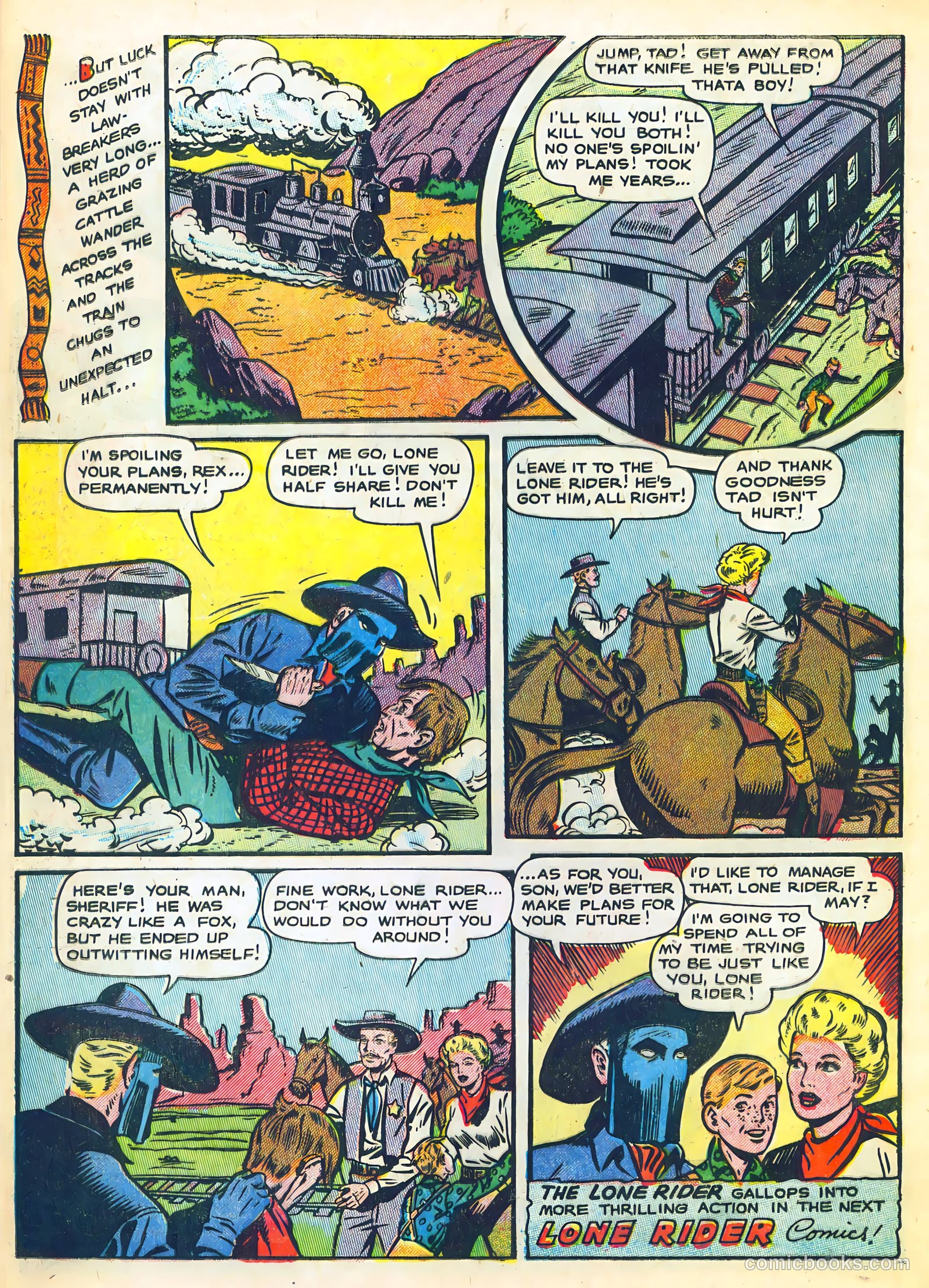 The Lone Rider #23 (1954) — page 12 of 36