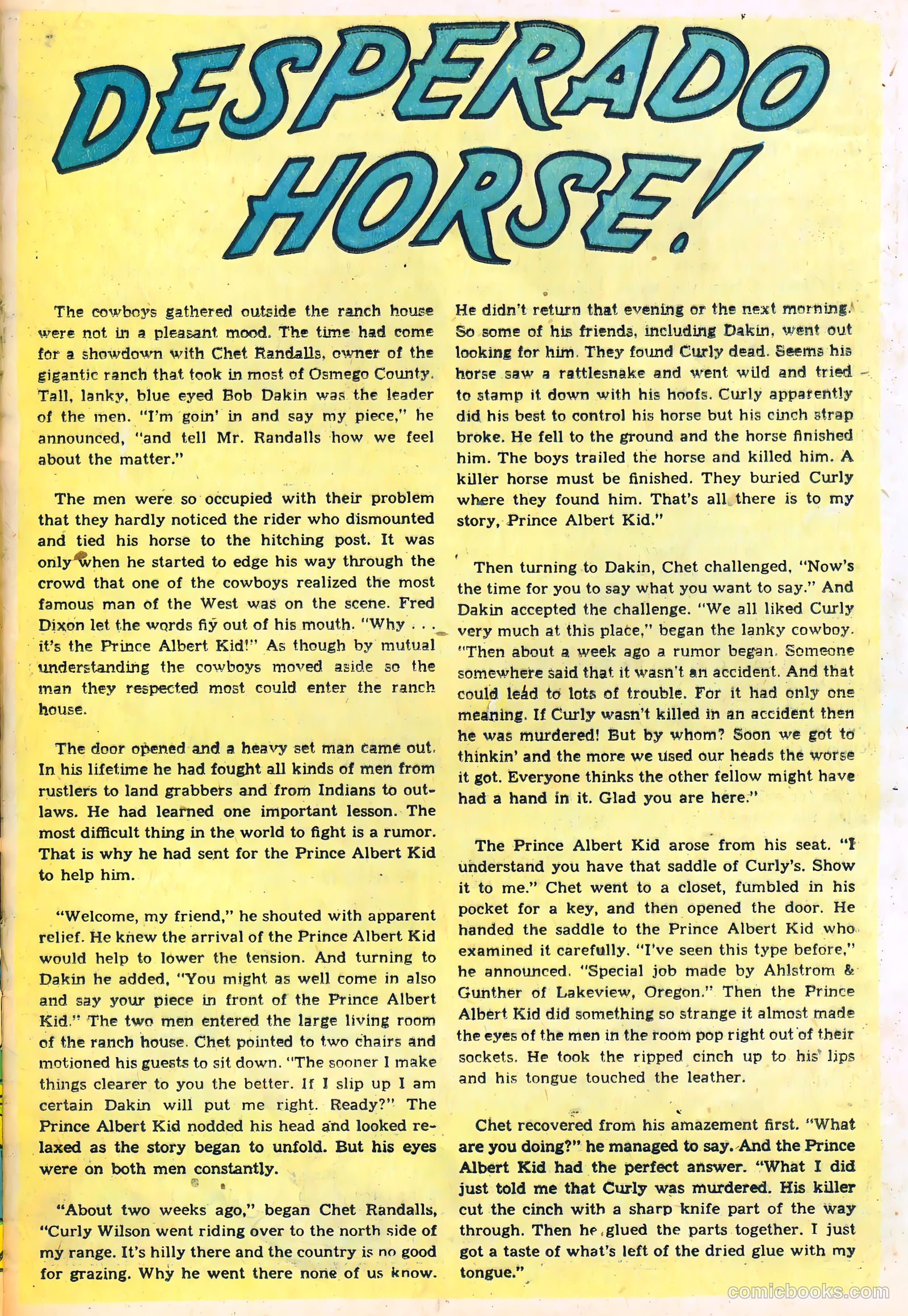 The Lone Rider #23 (1954) — page 25 of 36