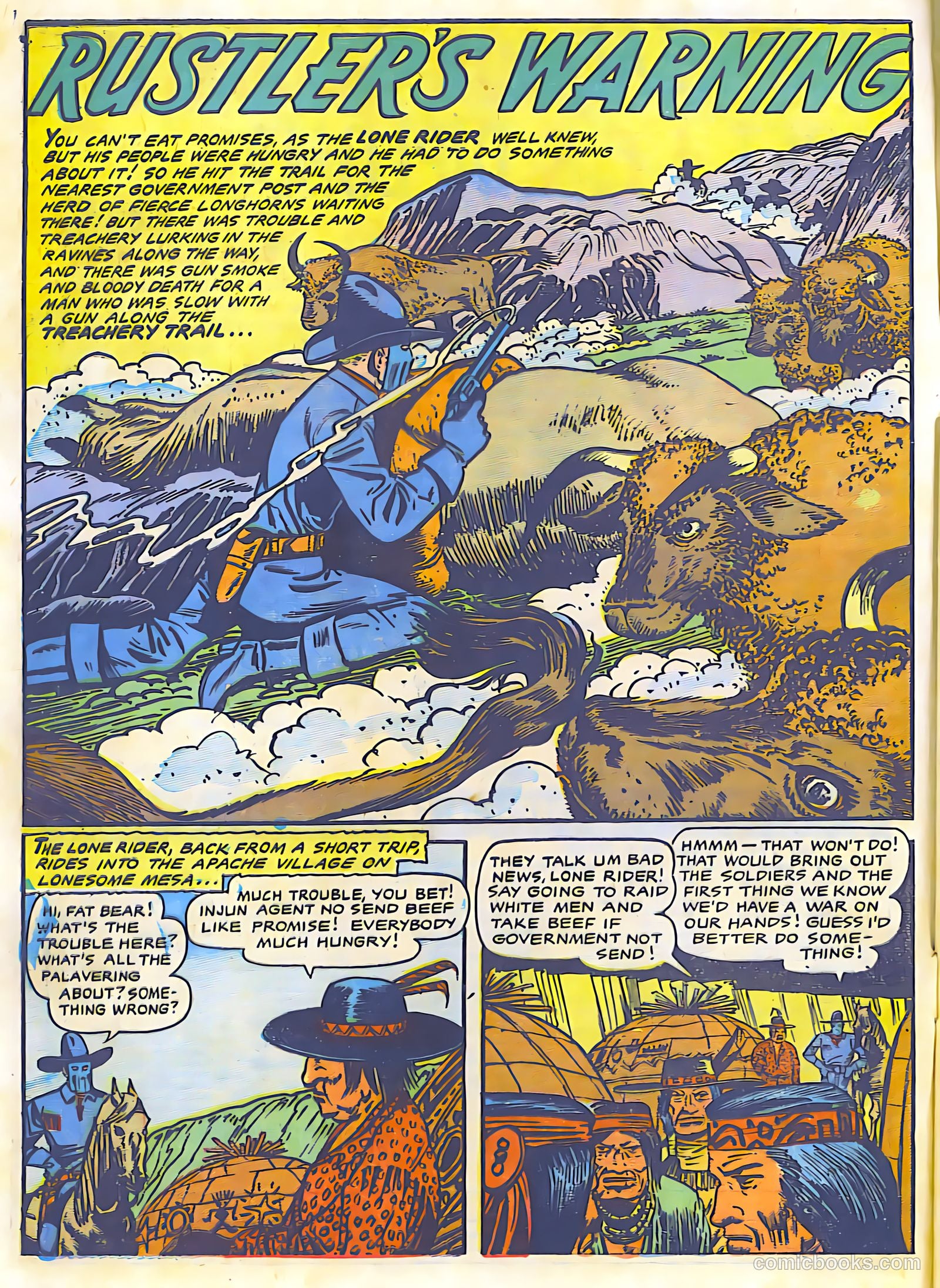 The Lone Rider #24 (1953) — page 2 of 27