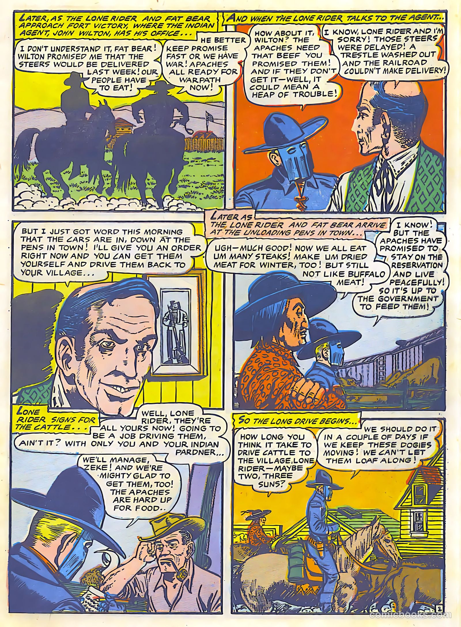 The Lone Rider #24 (1953) — page 3 of 27