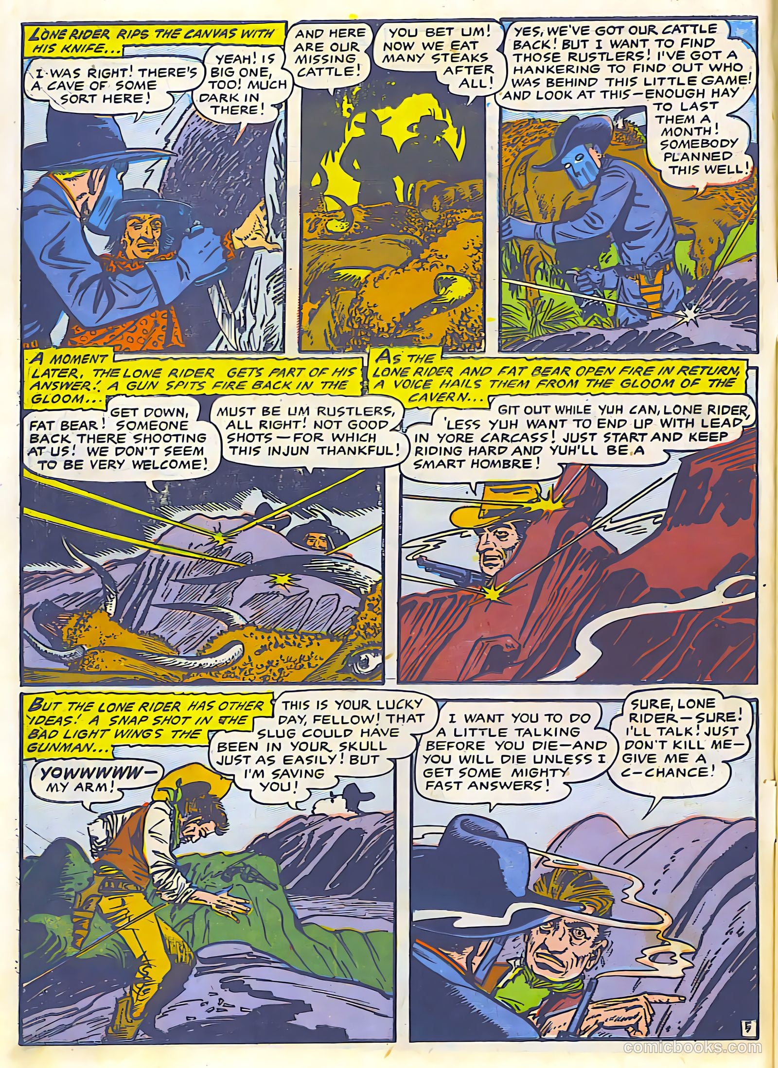 The Lone Rider #24 (1953) — page 6 of 27