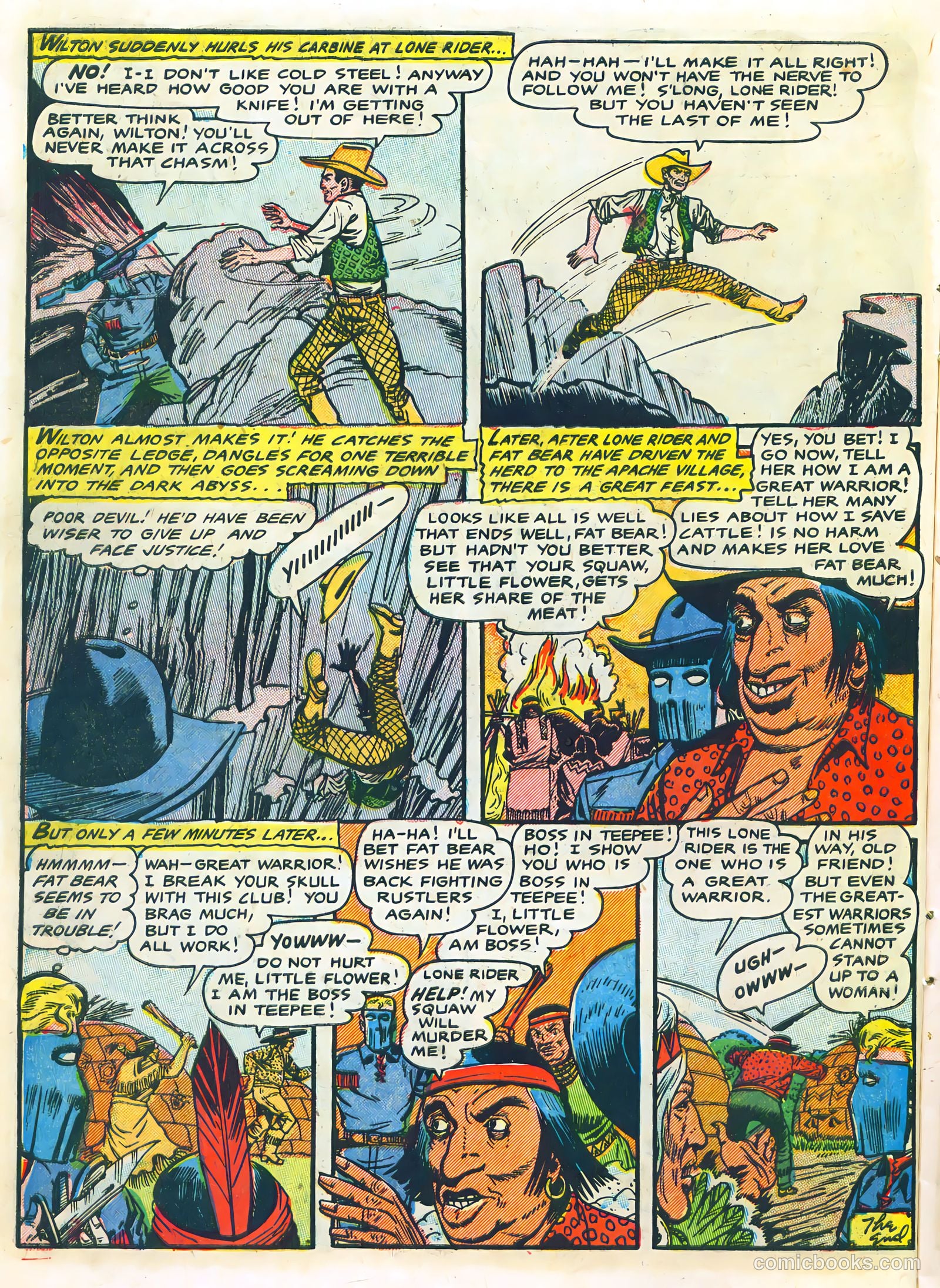 The Lone Rider #24 (1955) — page 10 of 36