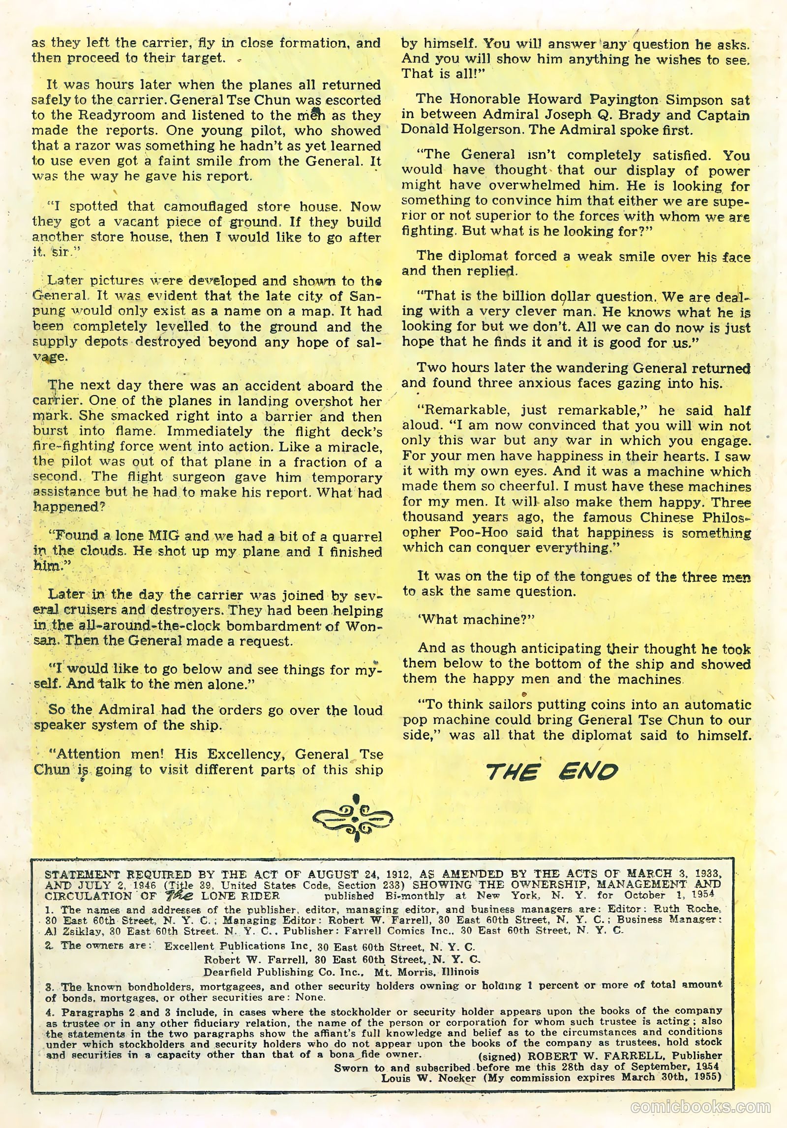 The Lone Rider #24 (1955) — page 26 of 36