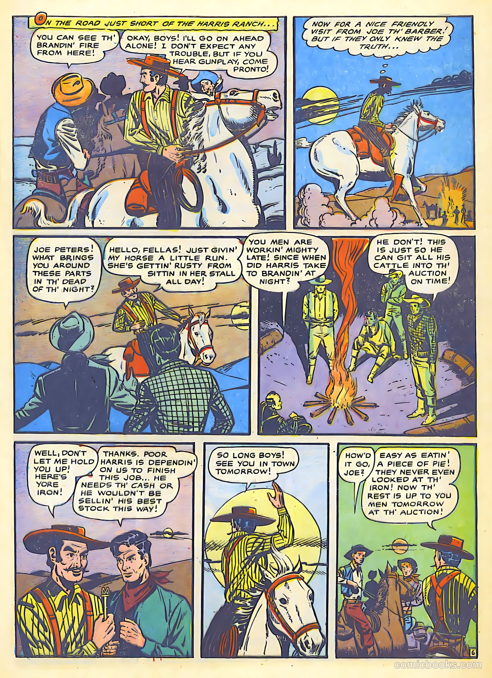 The Lone Rider #25 (1955) — page 9 of 36