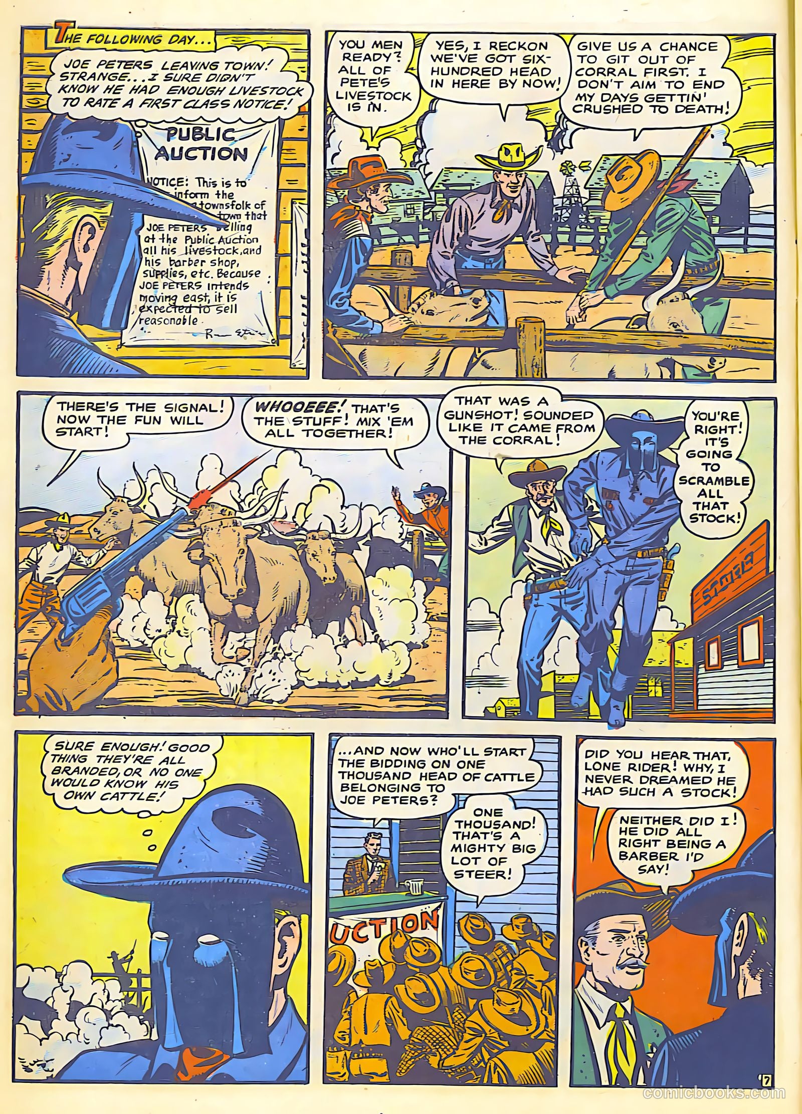 The Lone Rider #25 (1955) — page 10 of 36