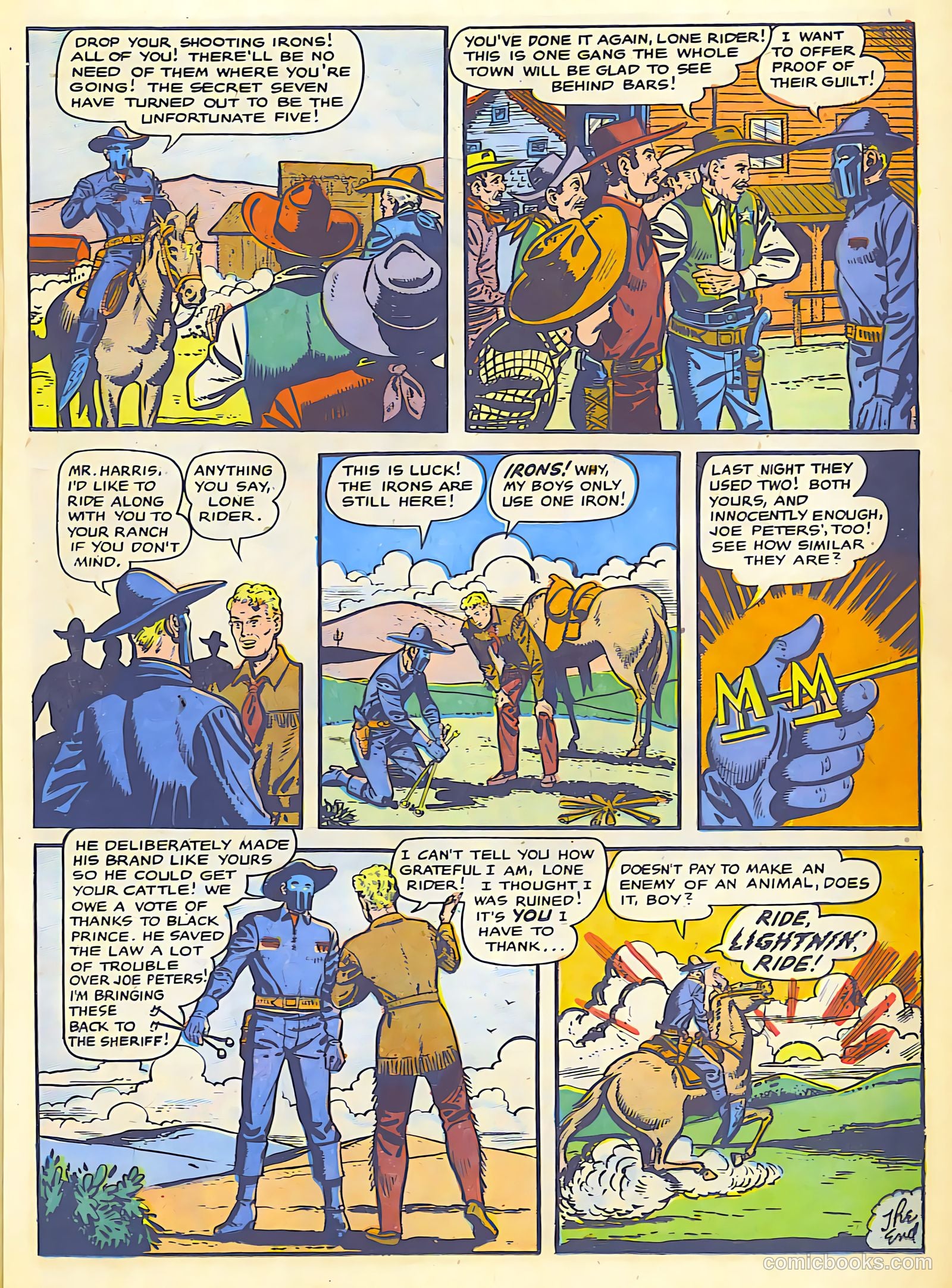The Lone Rider #25 (1955) — page 13 of 36