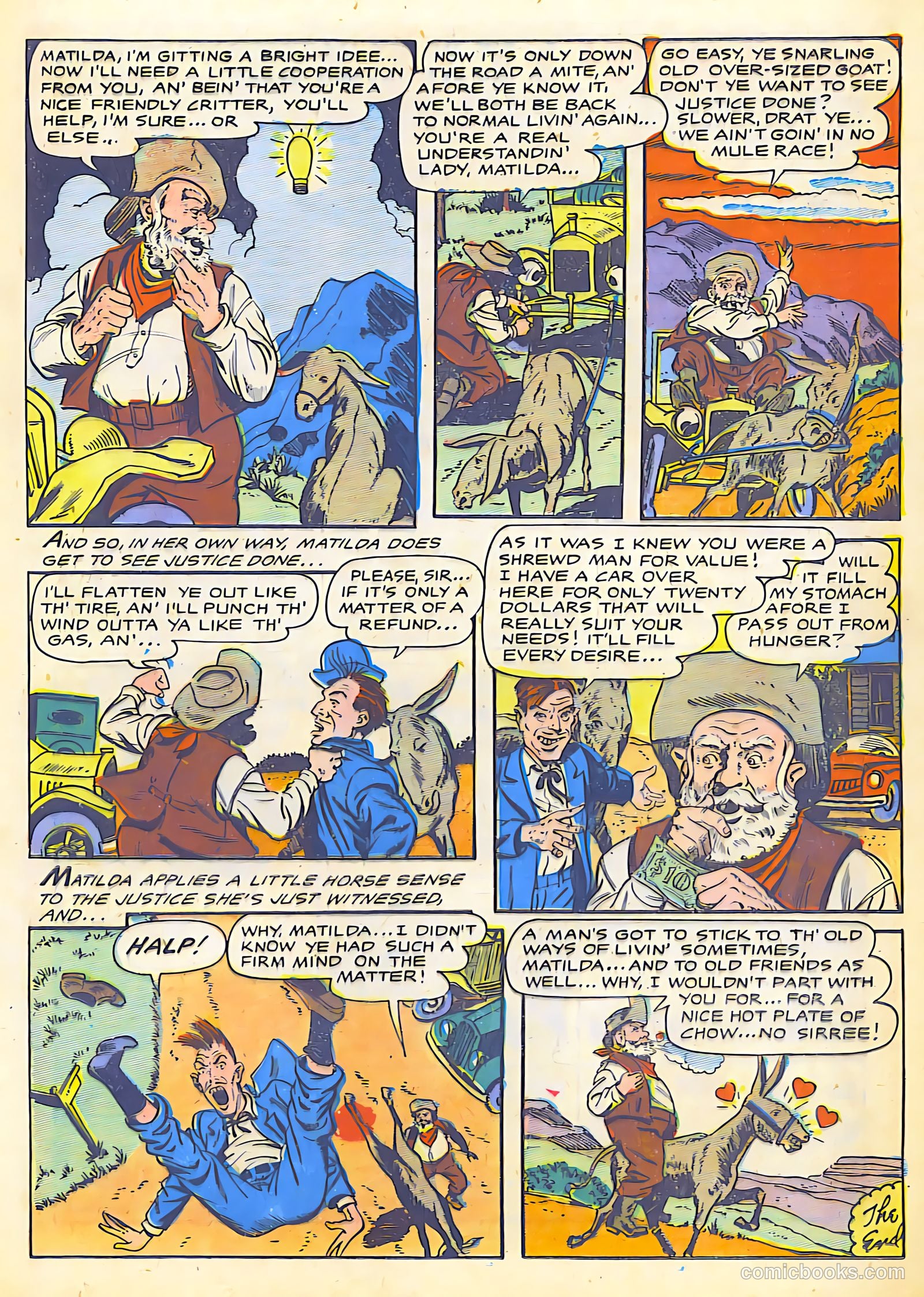 The Lone Rider #25 (1955) — page 17 of 36