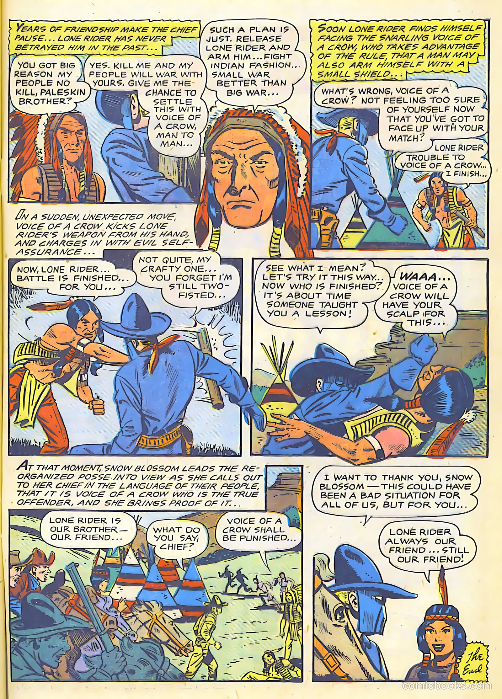 The Lone Rider #25 (1955) — page 33 of 36