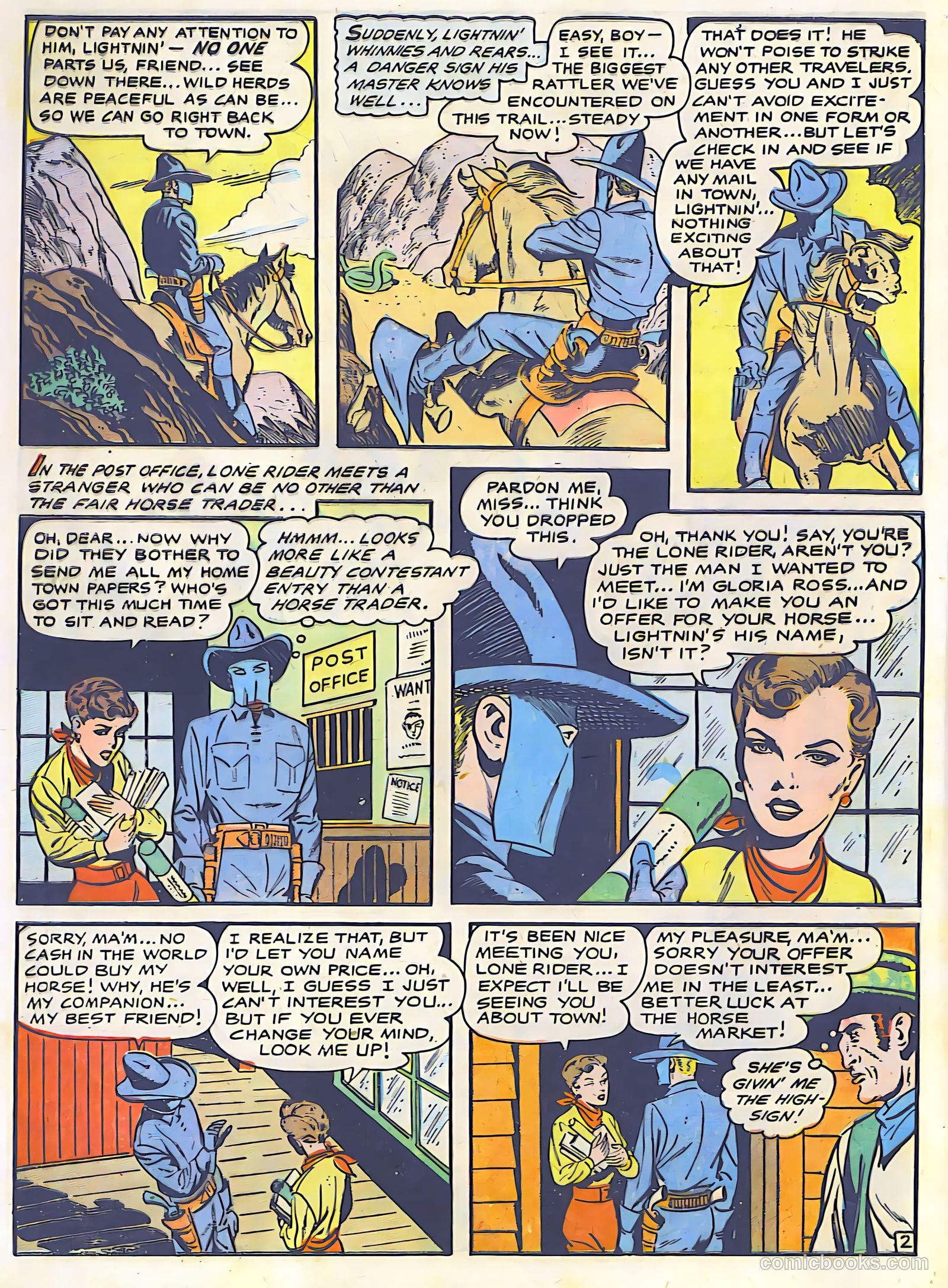 The Lone Rider #26 (1955) — page 4 of 36