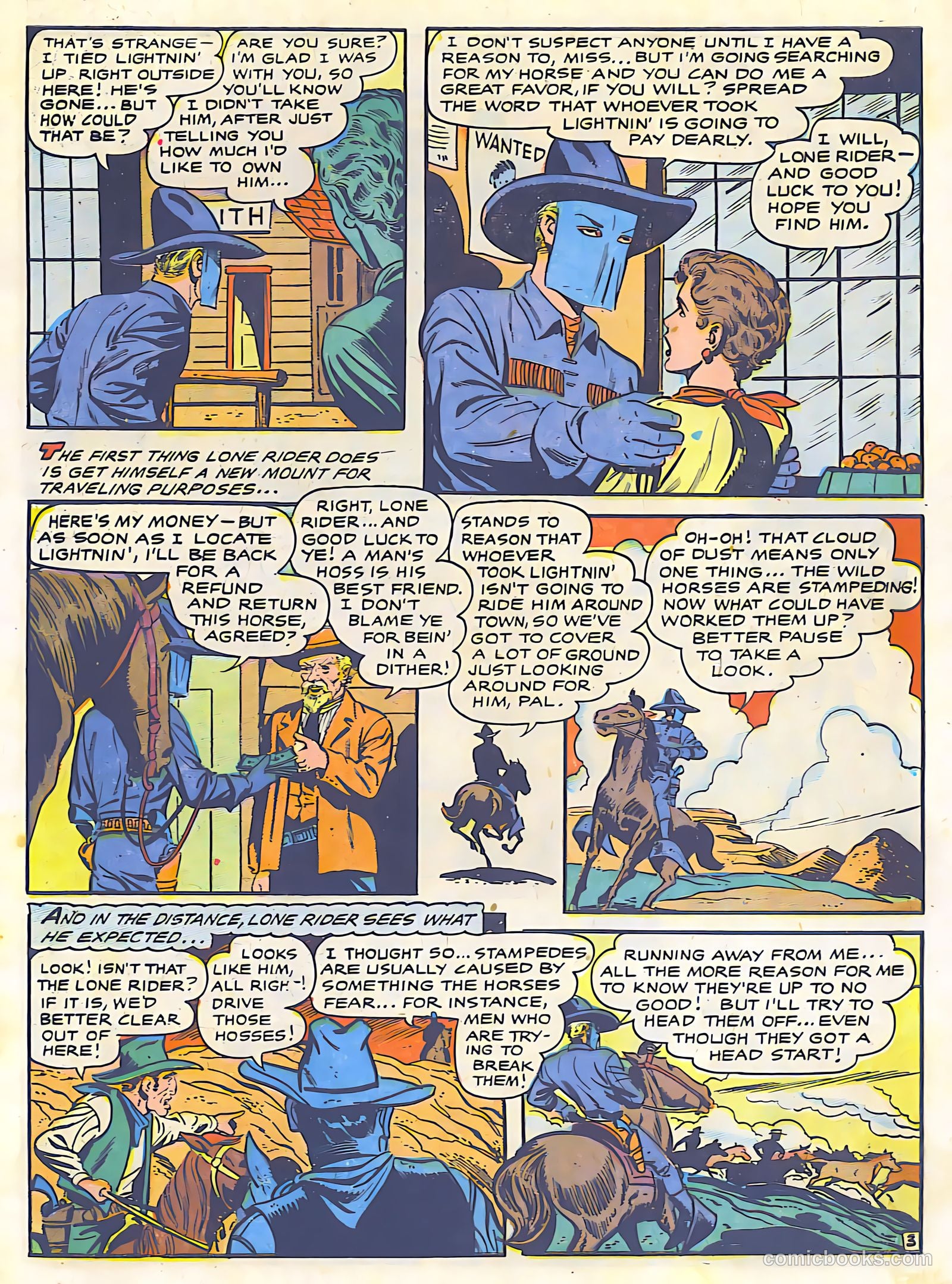 The Lone Rider #26 (1955) — page 5 of 36