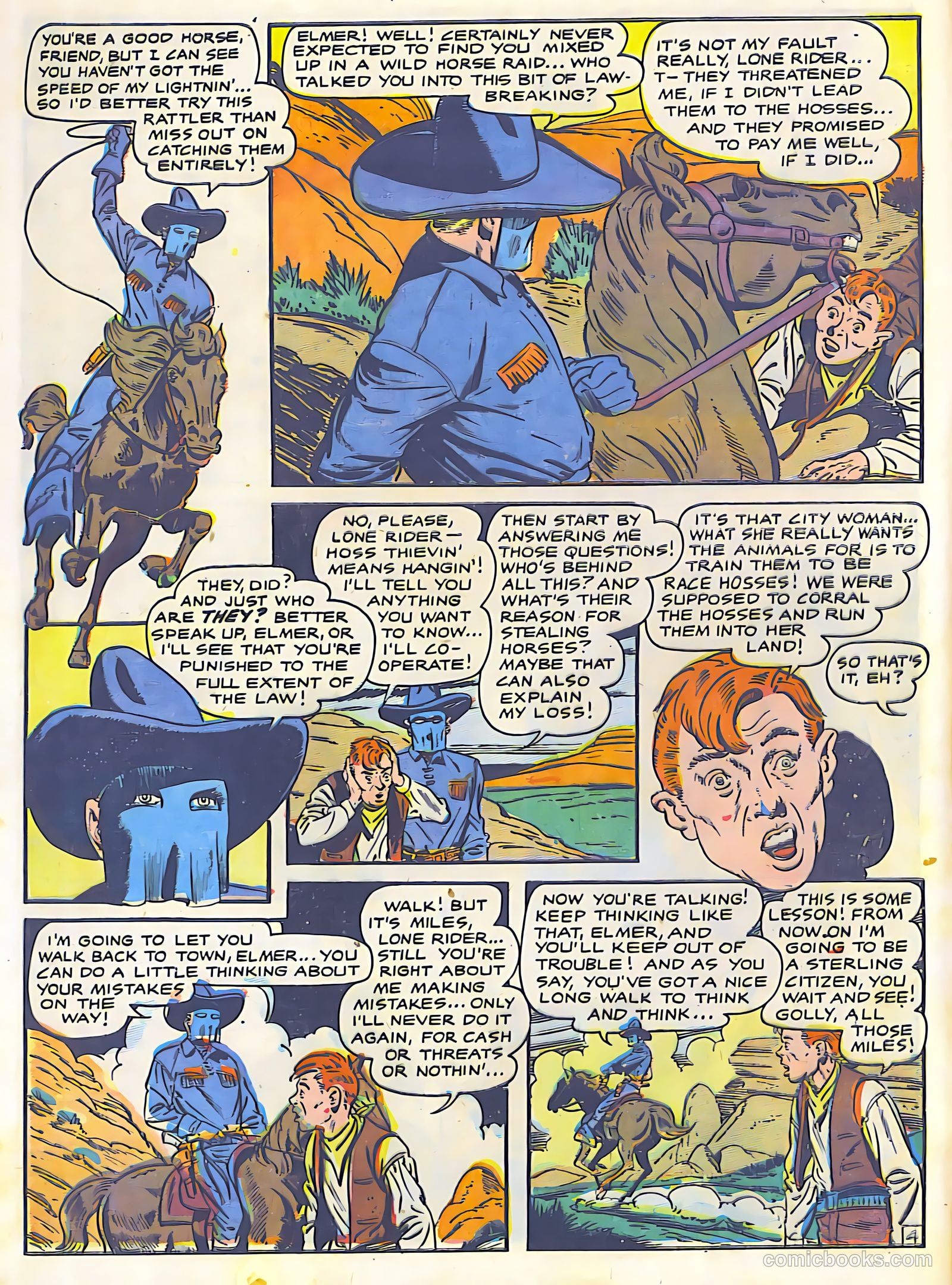 The Lone Rider #26 (1955) — page 6 of 36