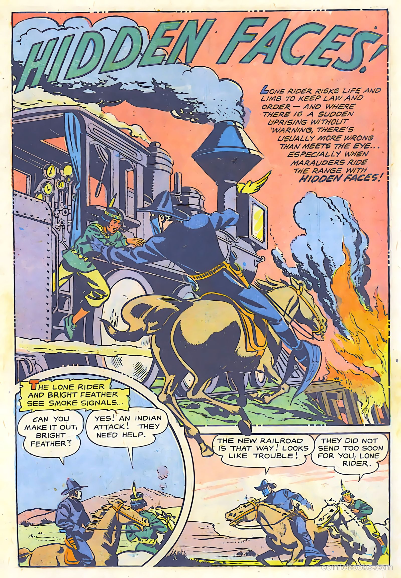 The Lone Rider #26 (1955) — page 23 of 36