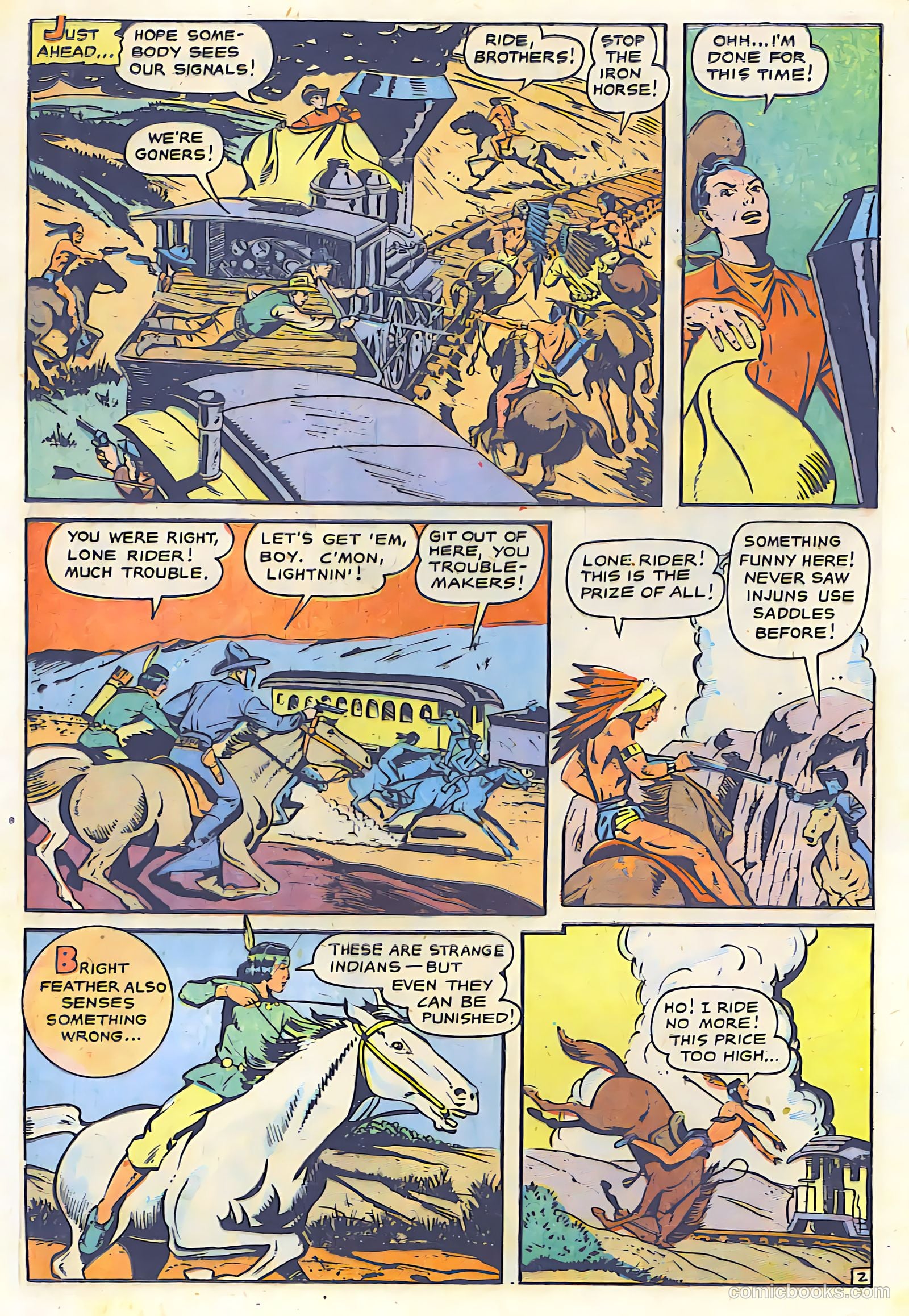 The Lone Rider #26 (1955) — page 24 of 36