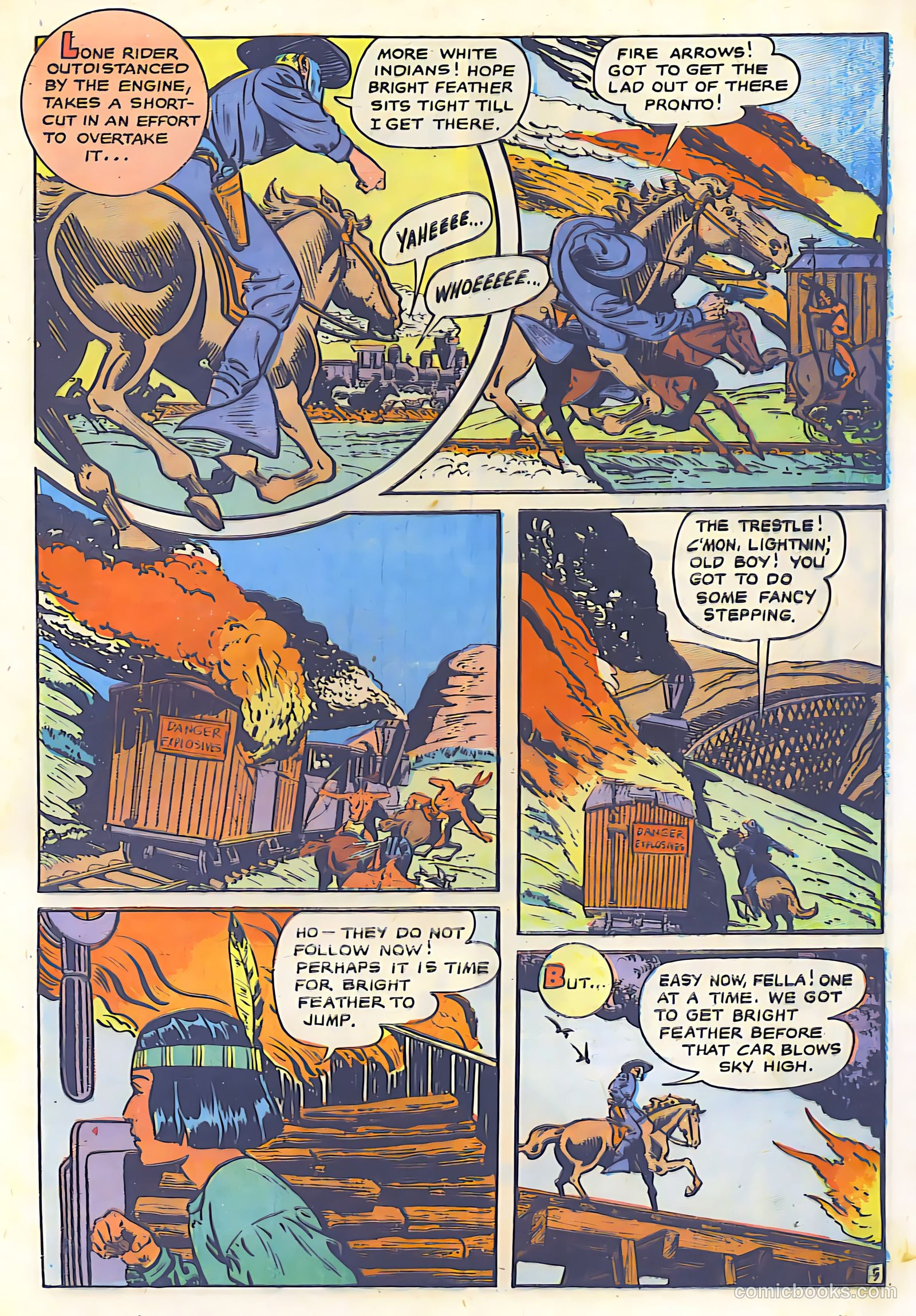 The Lone Rider #26 (1955) — page 27 of 36