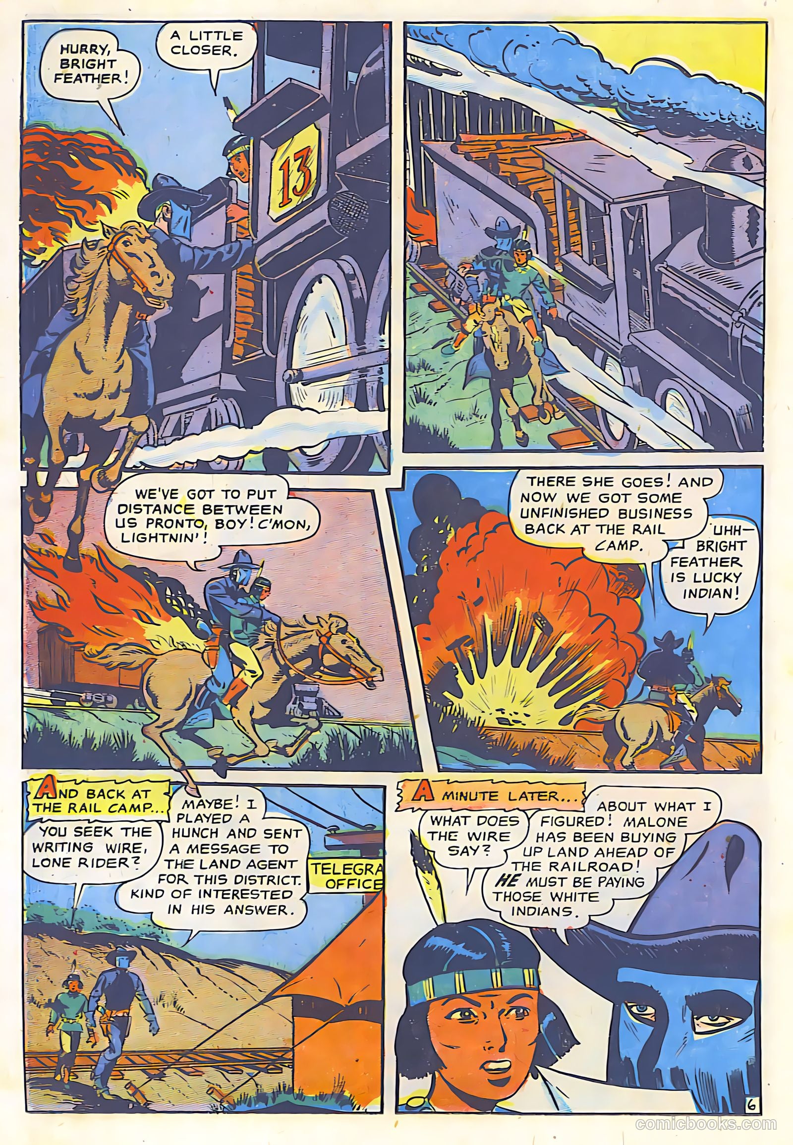 The Lone Rider #26 (1955) — page 28 of 36