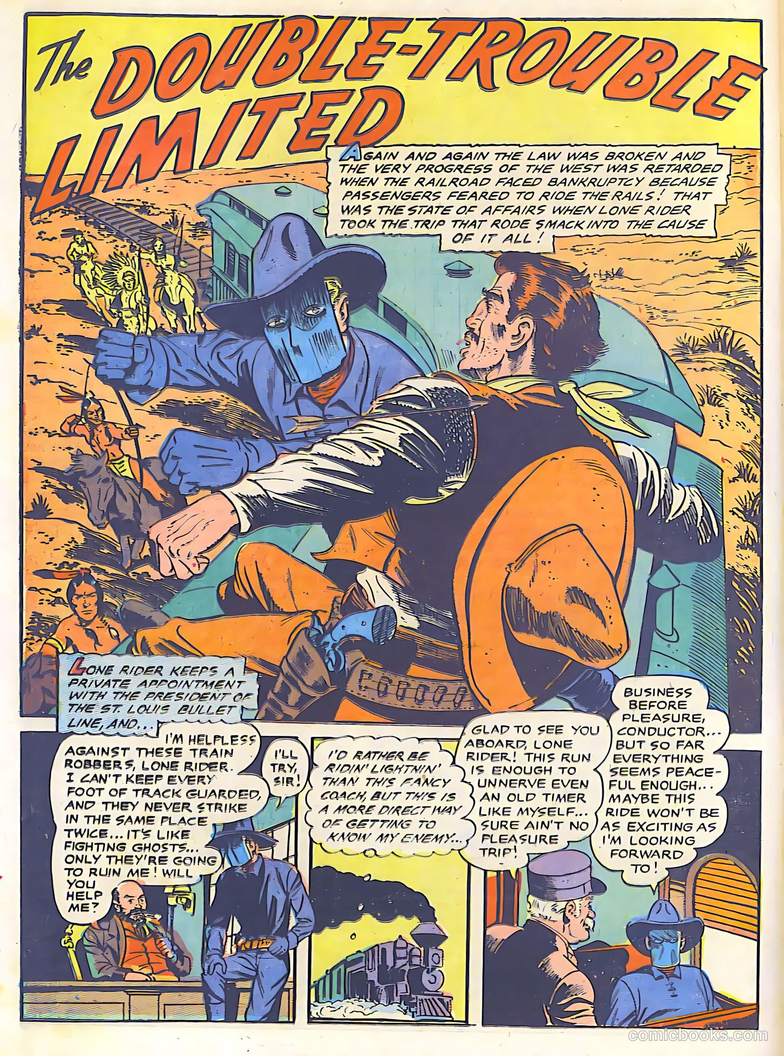 The Lone Rider #26 (1955) — page 30 of 36