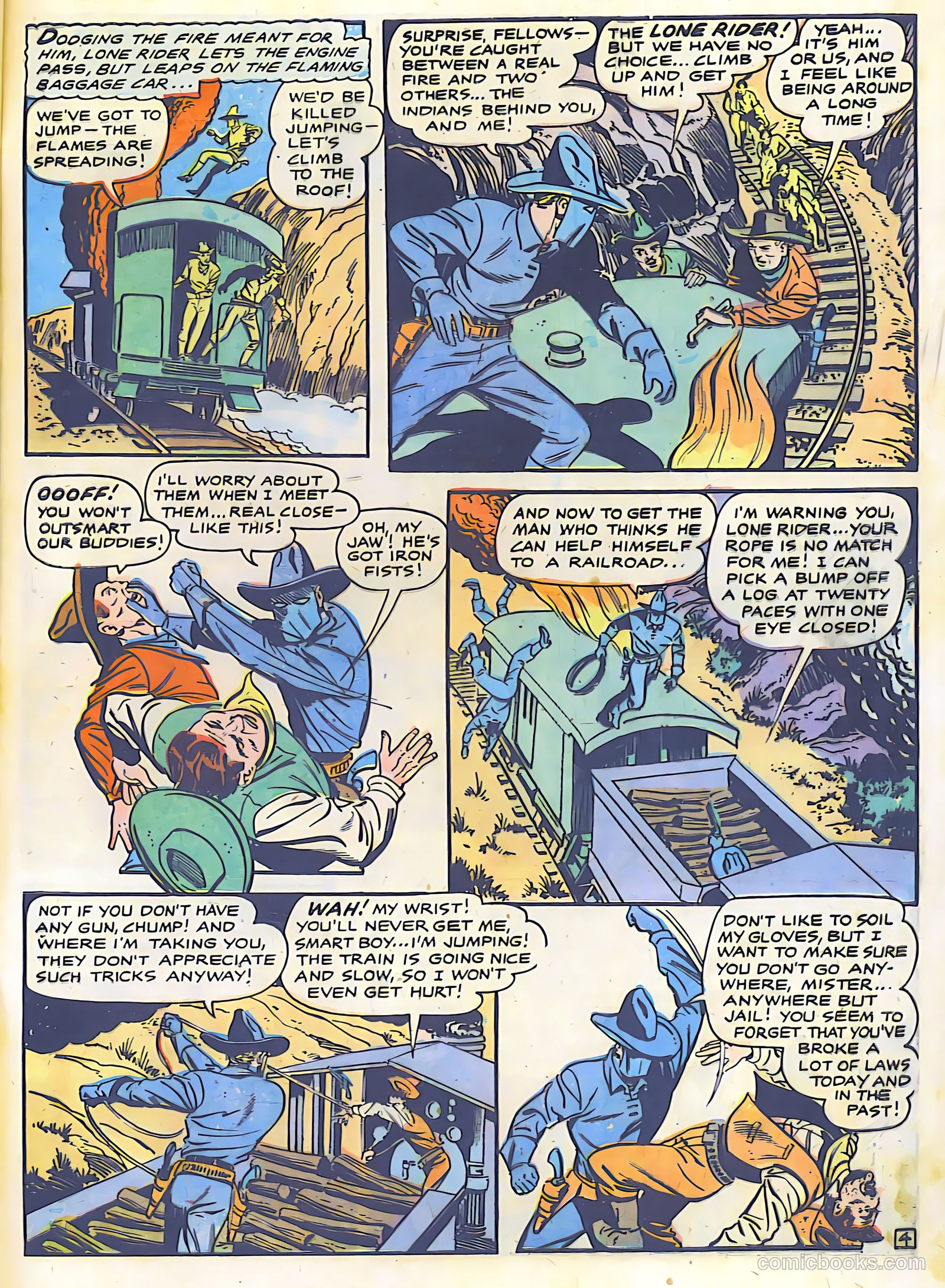The Lone Rider #26 (1955) — page 33 of 36