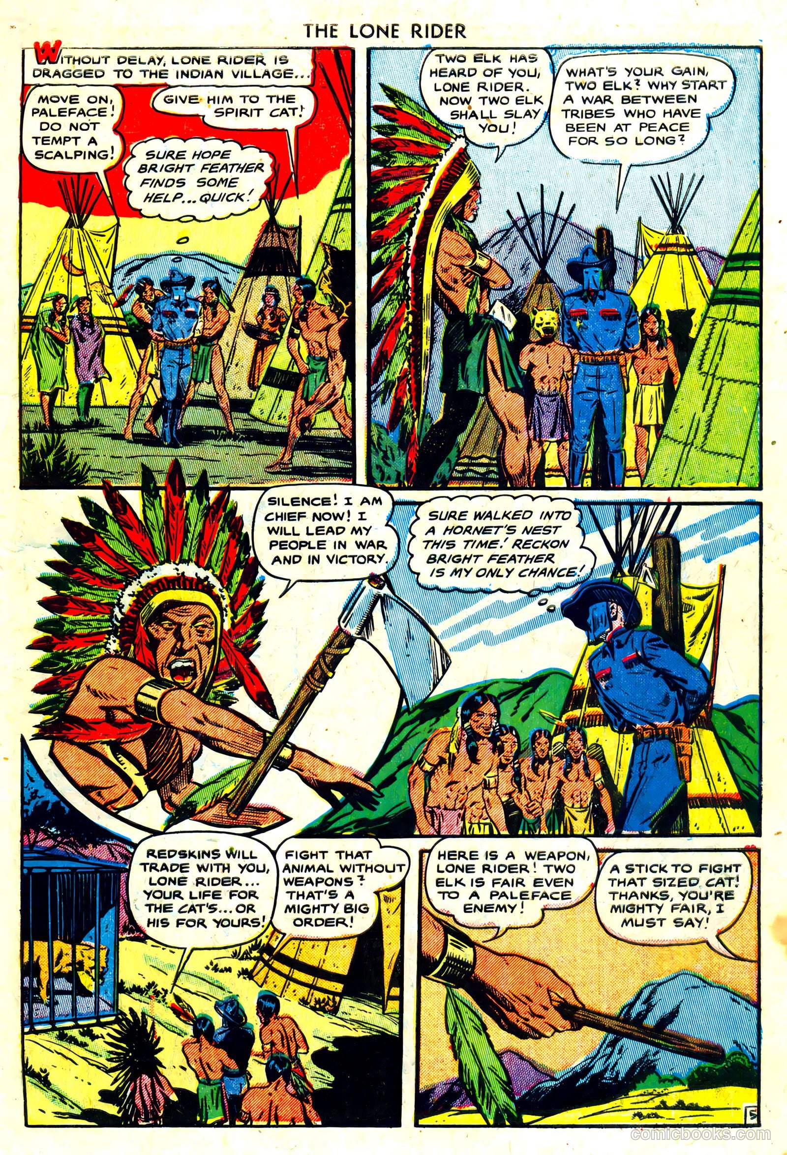 The Lone Rider #3 (1951) — page 7 of 36