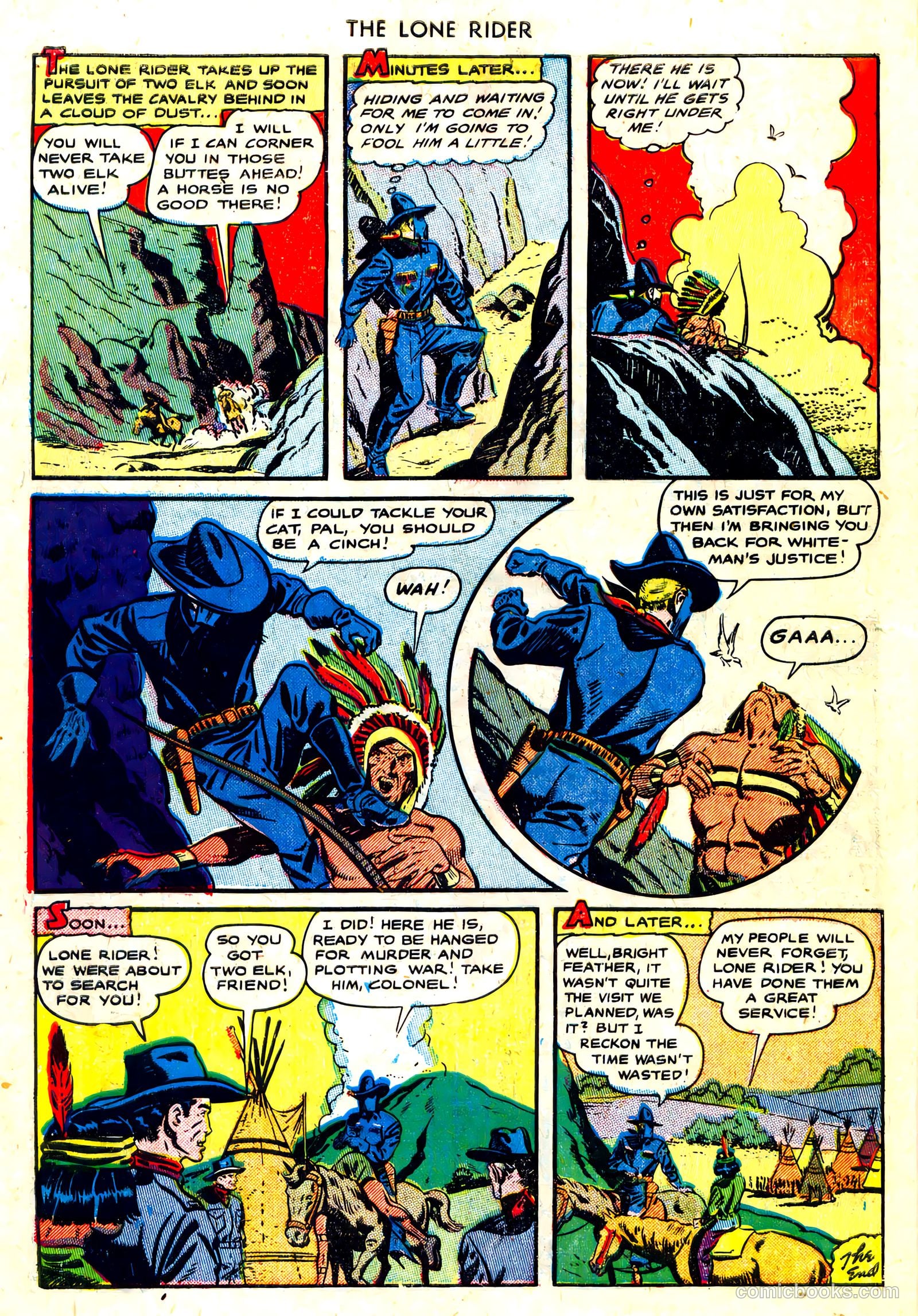 The Lone Rider #3 (1951) — page 10 of 36