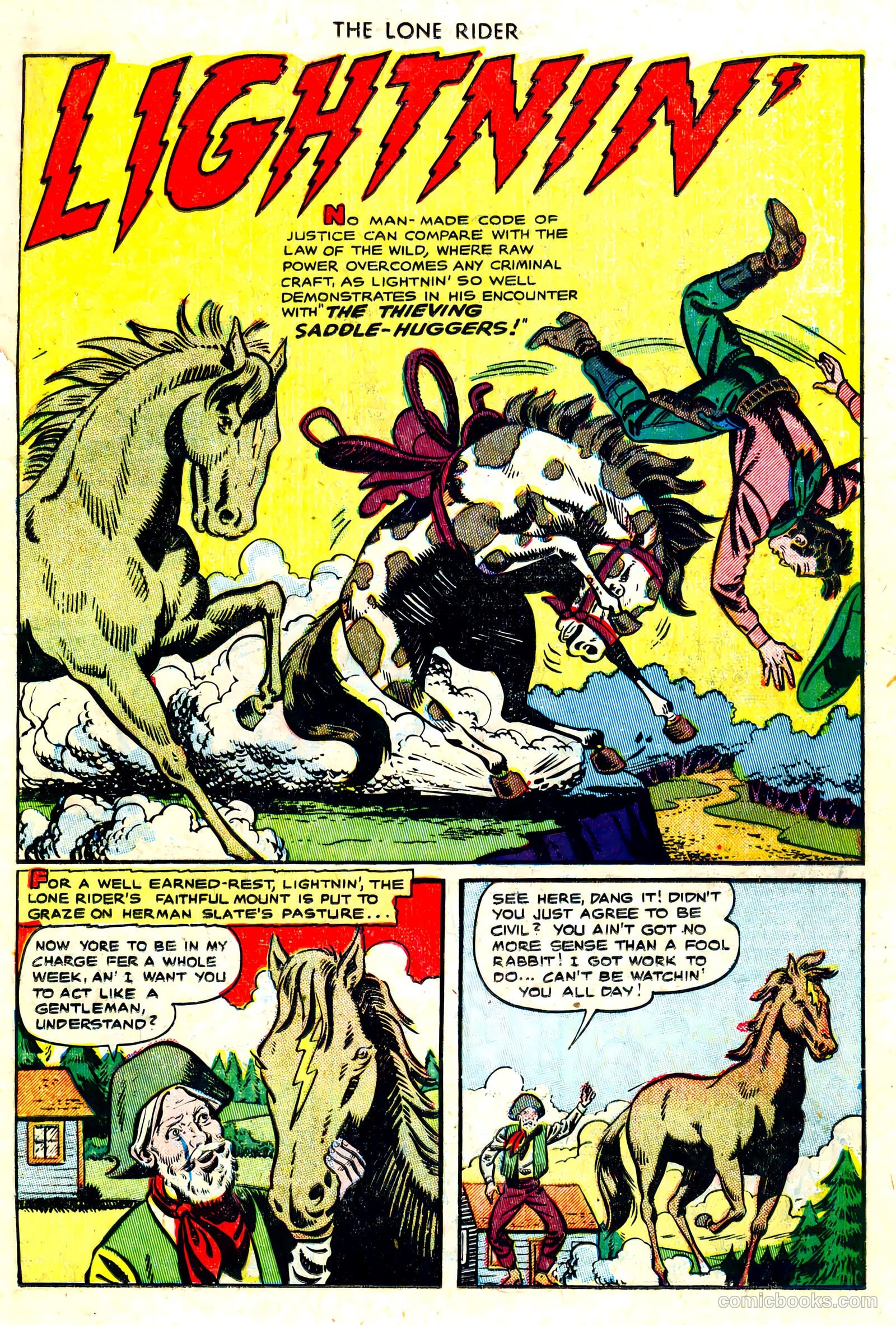 The Lone Rider #3 (1951) — page 11 of 36