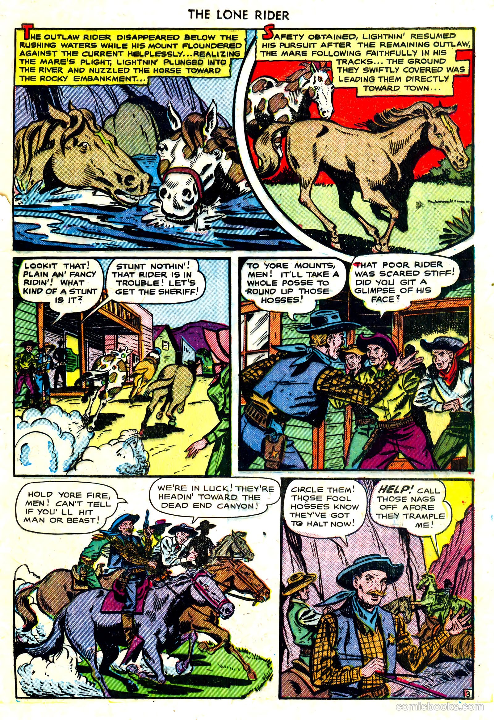 The Lone Rider #3 (1951) — page 13 of 36