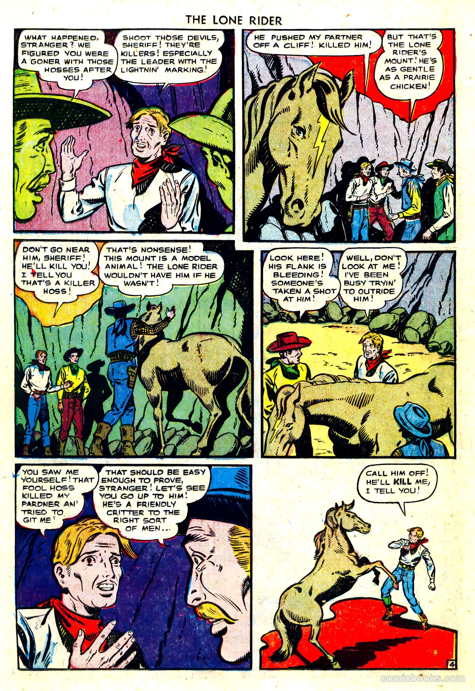 The Lone Rider #3 (1951) — page 14 of 36