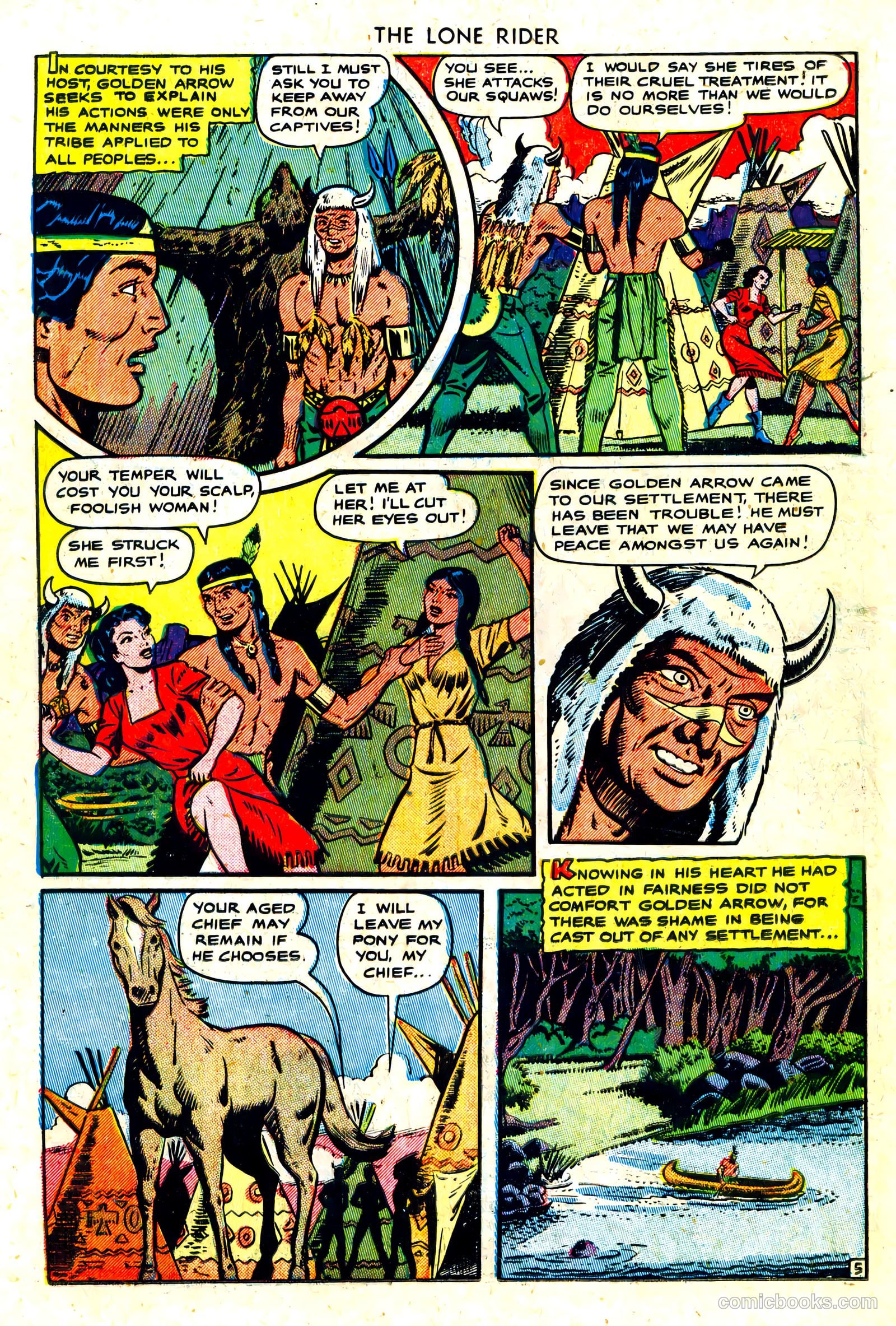 The Lone Rider #3 (1951) — page 22 of 36