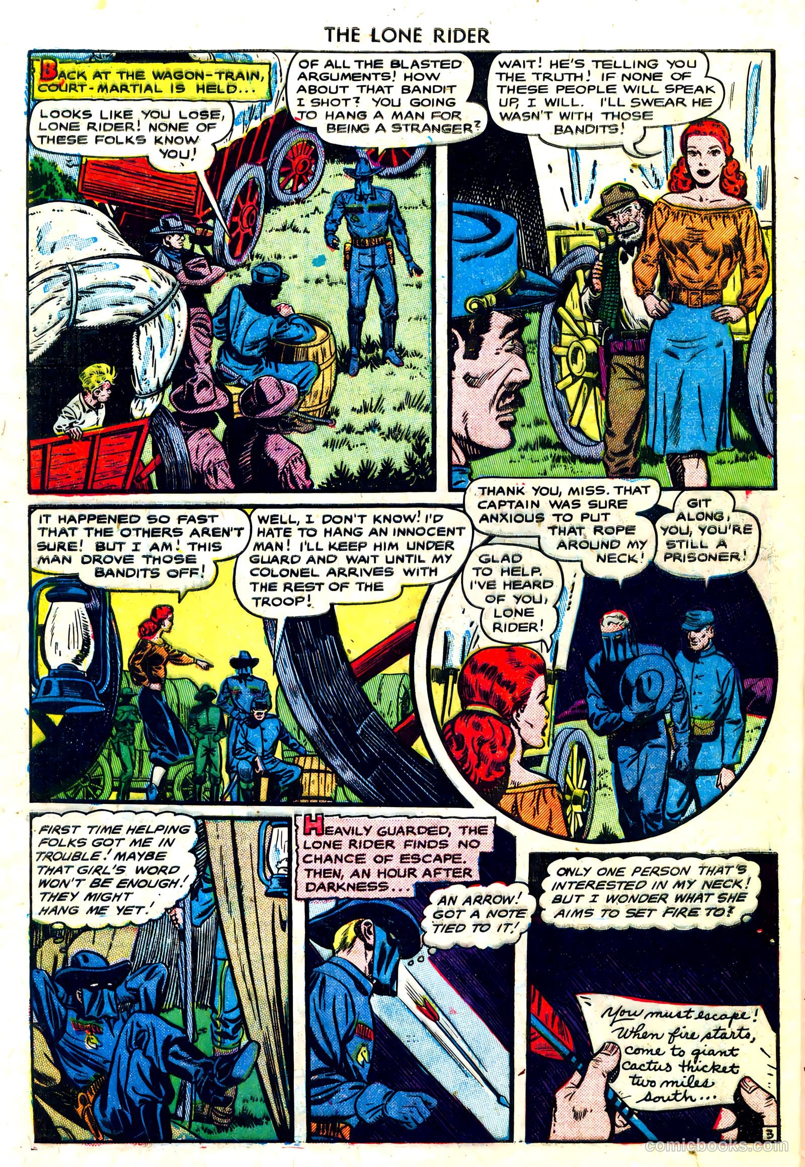 The Lone Rider #3 (1951) — page 28 of 36