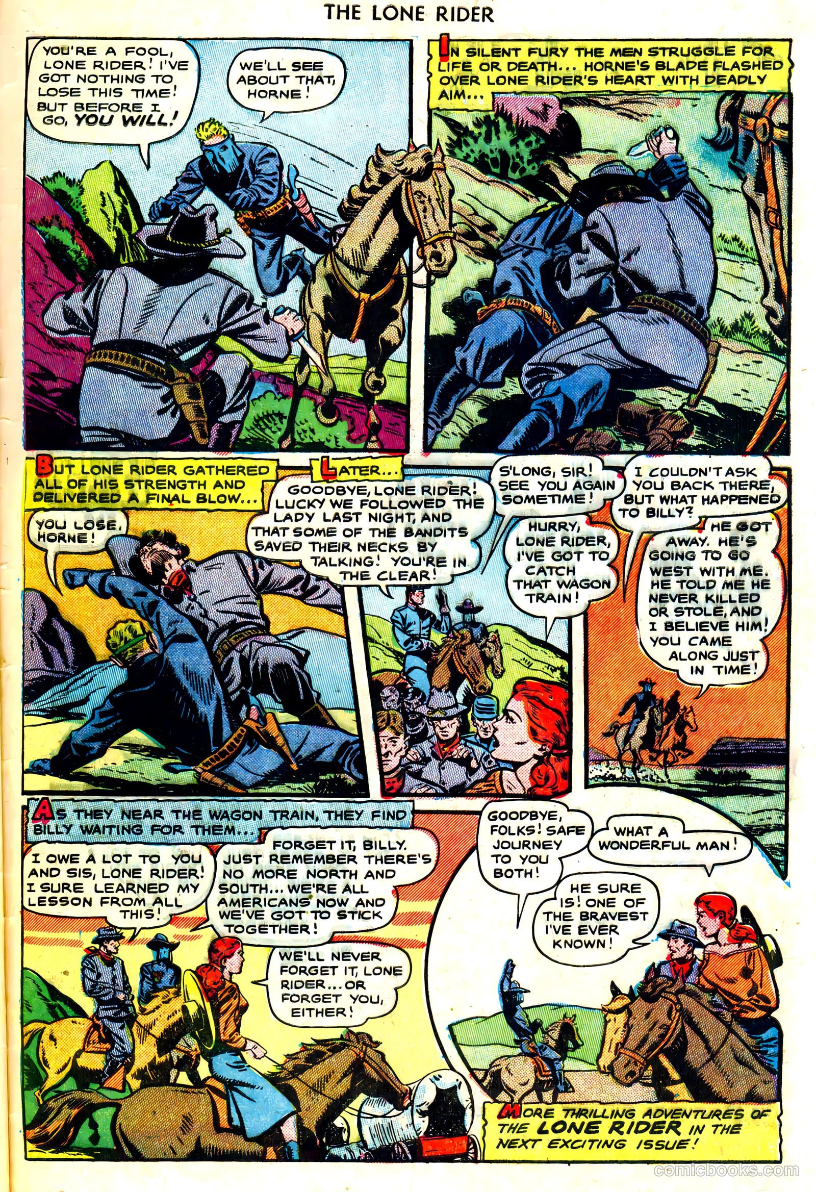The Lone Rider #3 (1951) — page 33 of 36