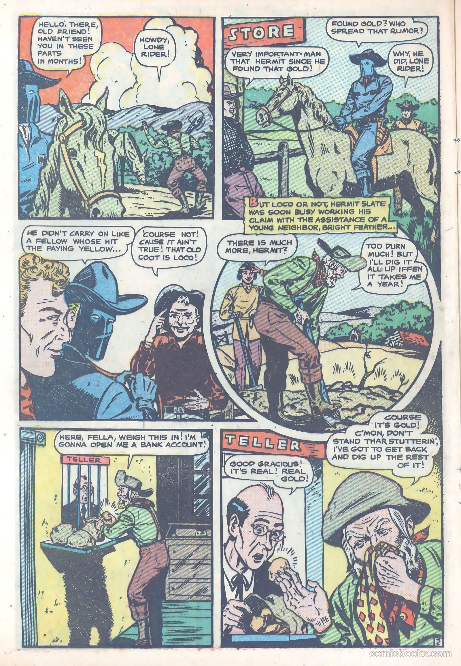 The Lone Rider #4 (1954) — page 14 of 39