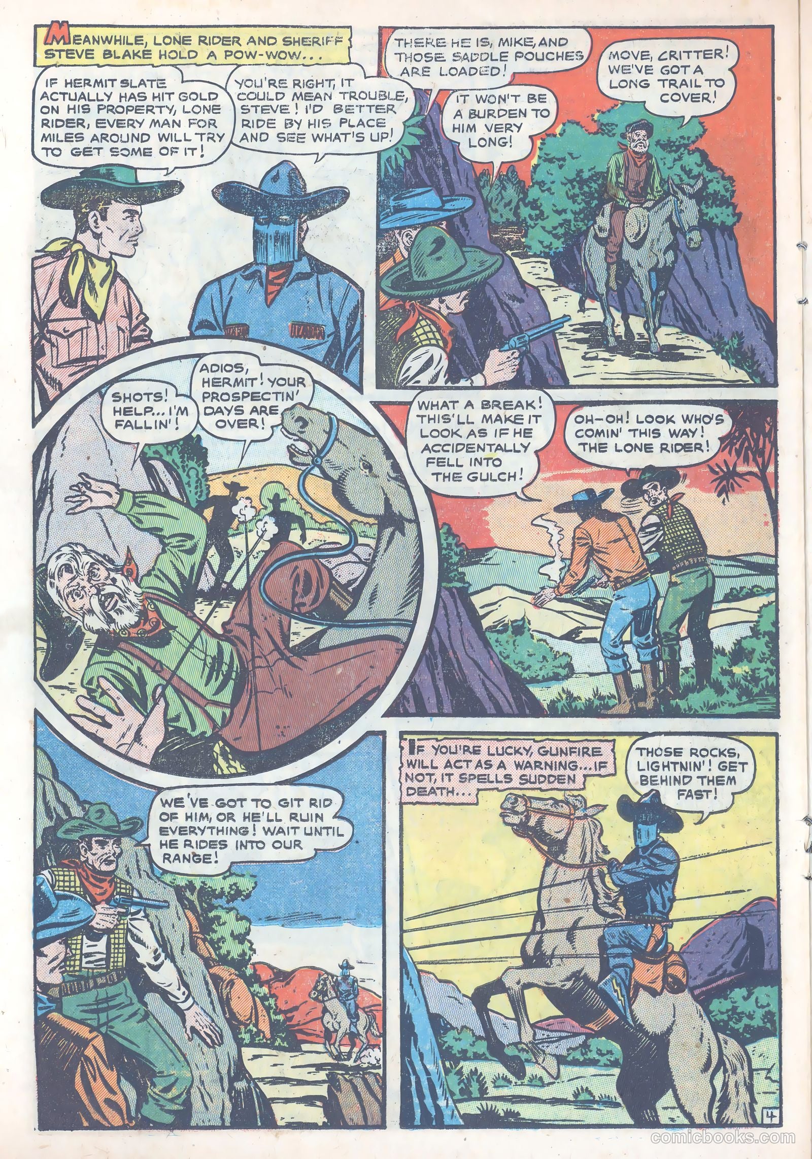 The Lone Rider #4 (1954) — page 16 of 39