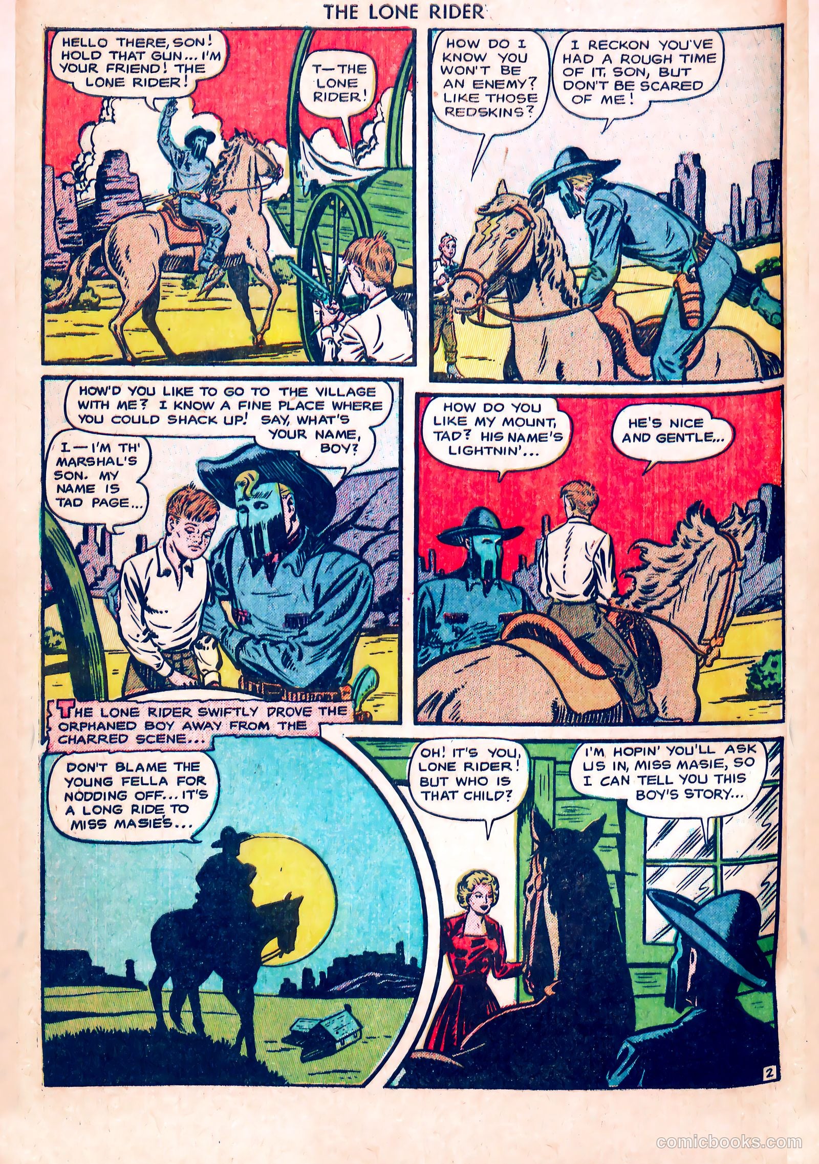 The Lone Rider #5 (1951) — page 4 of 36