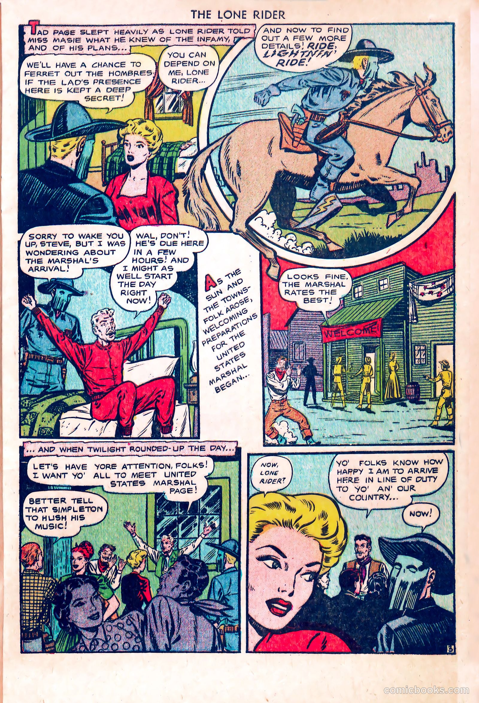The Lone Rider #5 (1951) — page 5 of 36