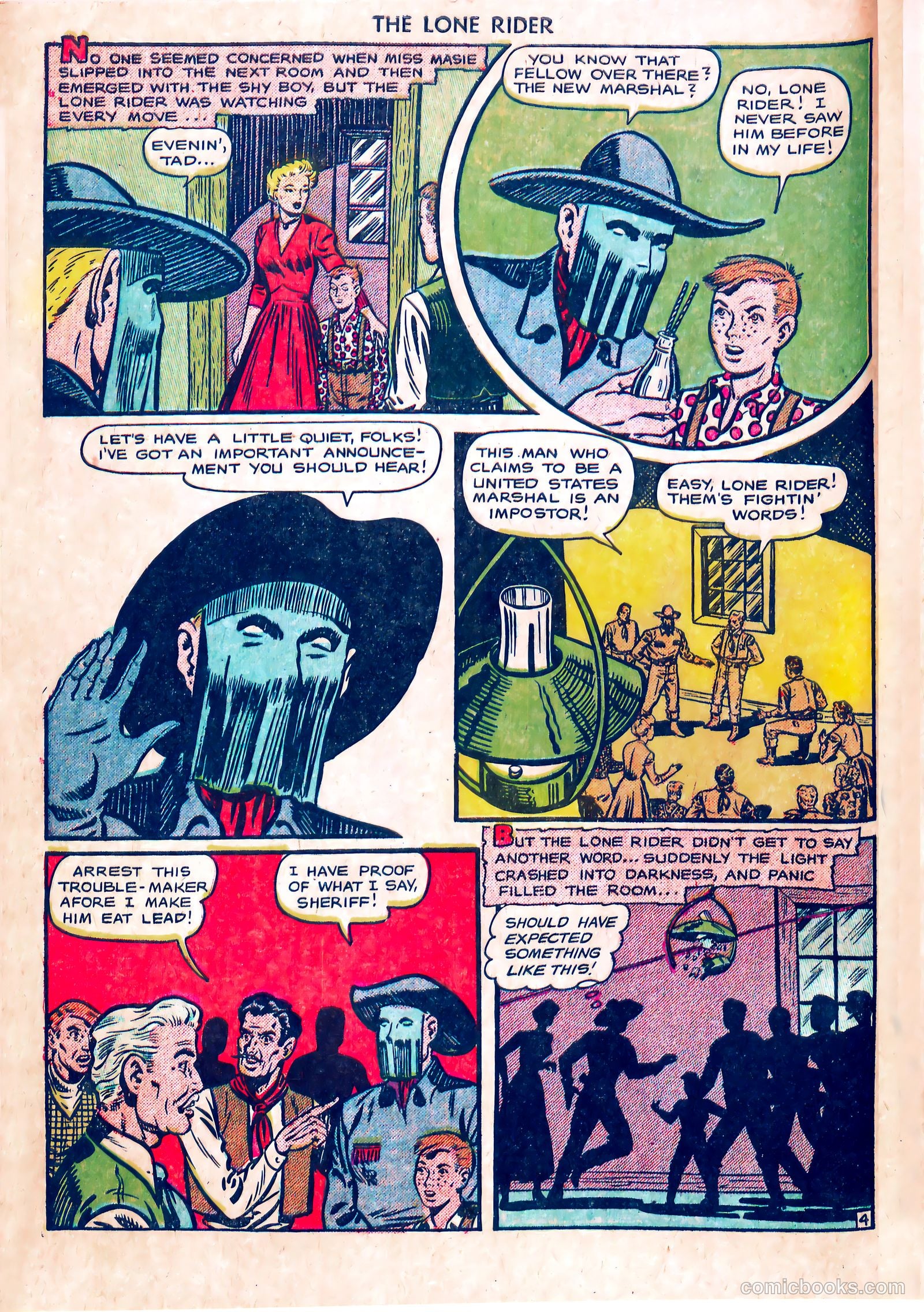 The Lone Rider #5 (1951) — page 6 of 36