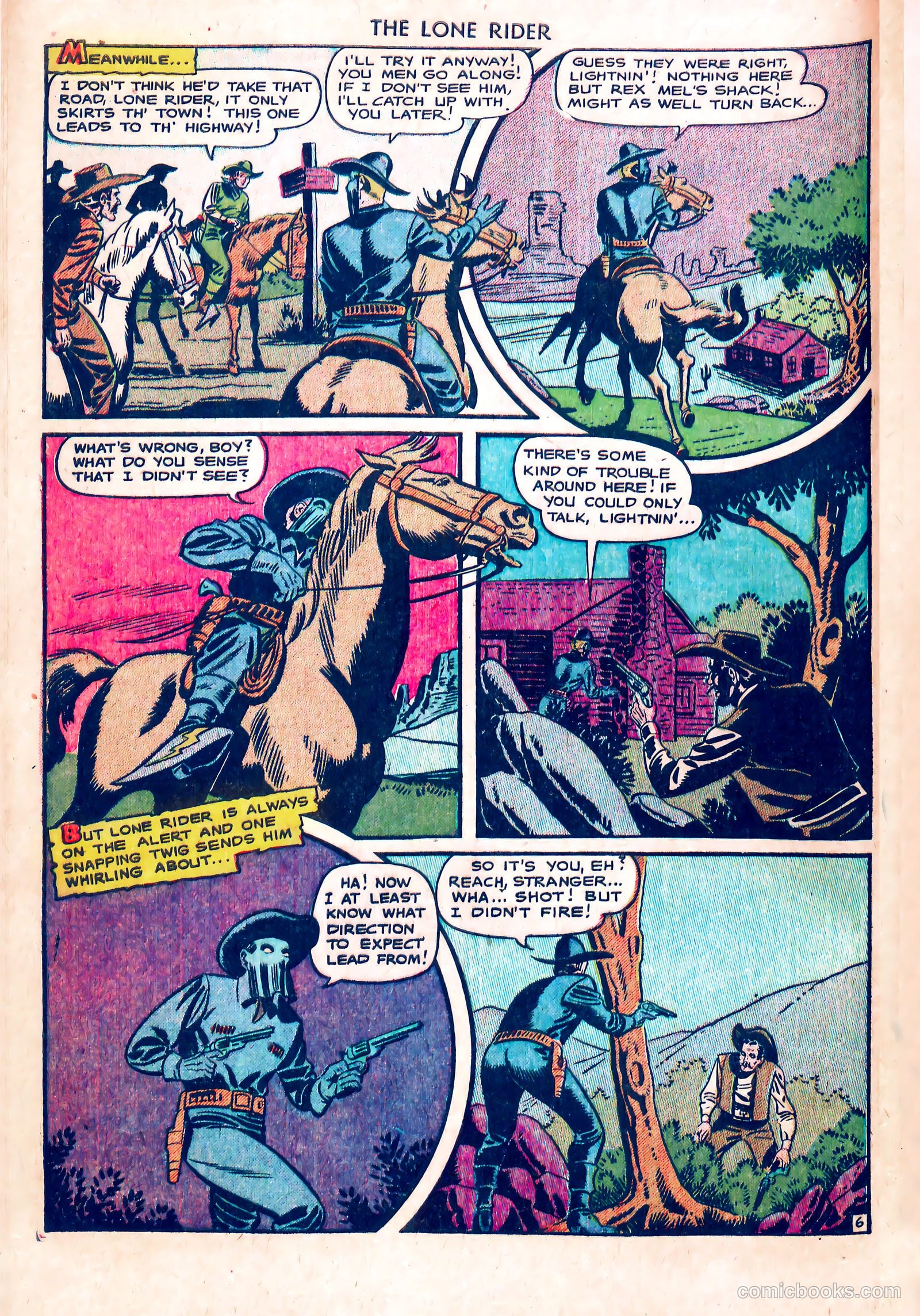 The Lone Rider #5 (1951) — page 8 of 36