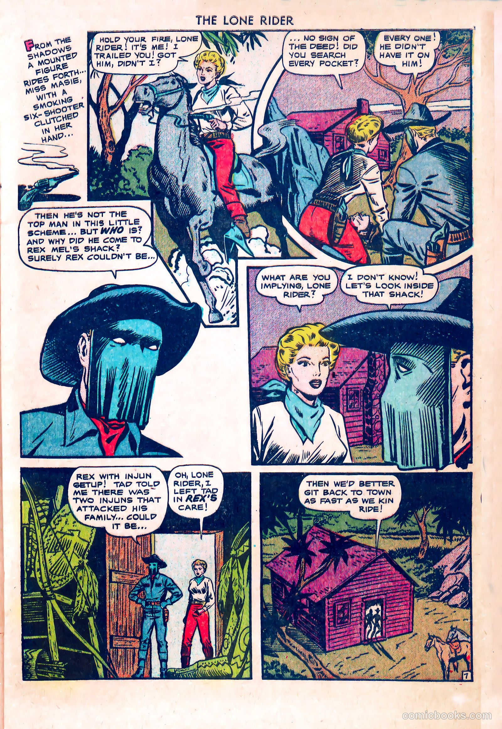 The Lone Rider #5 (1951) — page 9 of 36