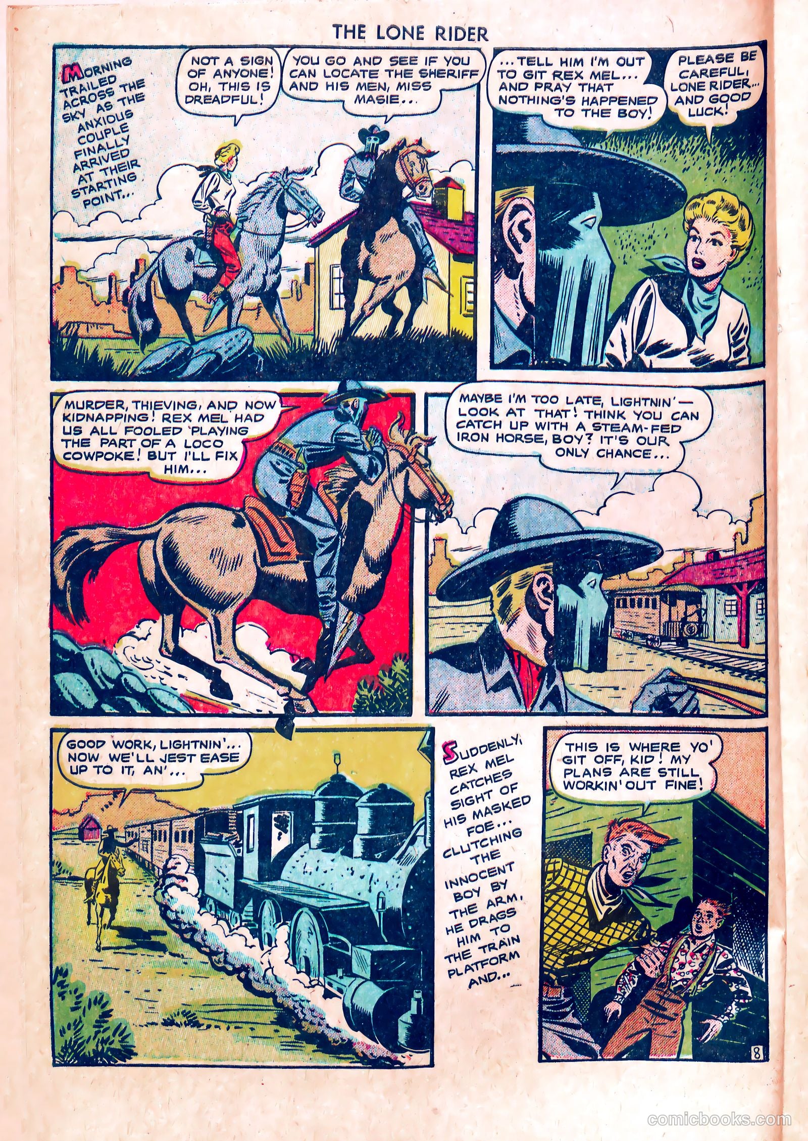 The Lone Rider #5 (1951) — page 10 of 36