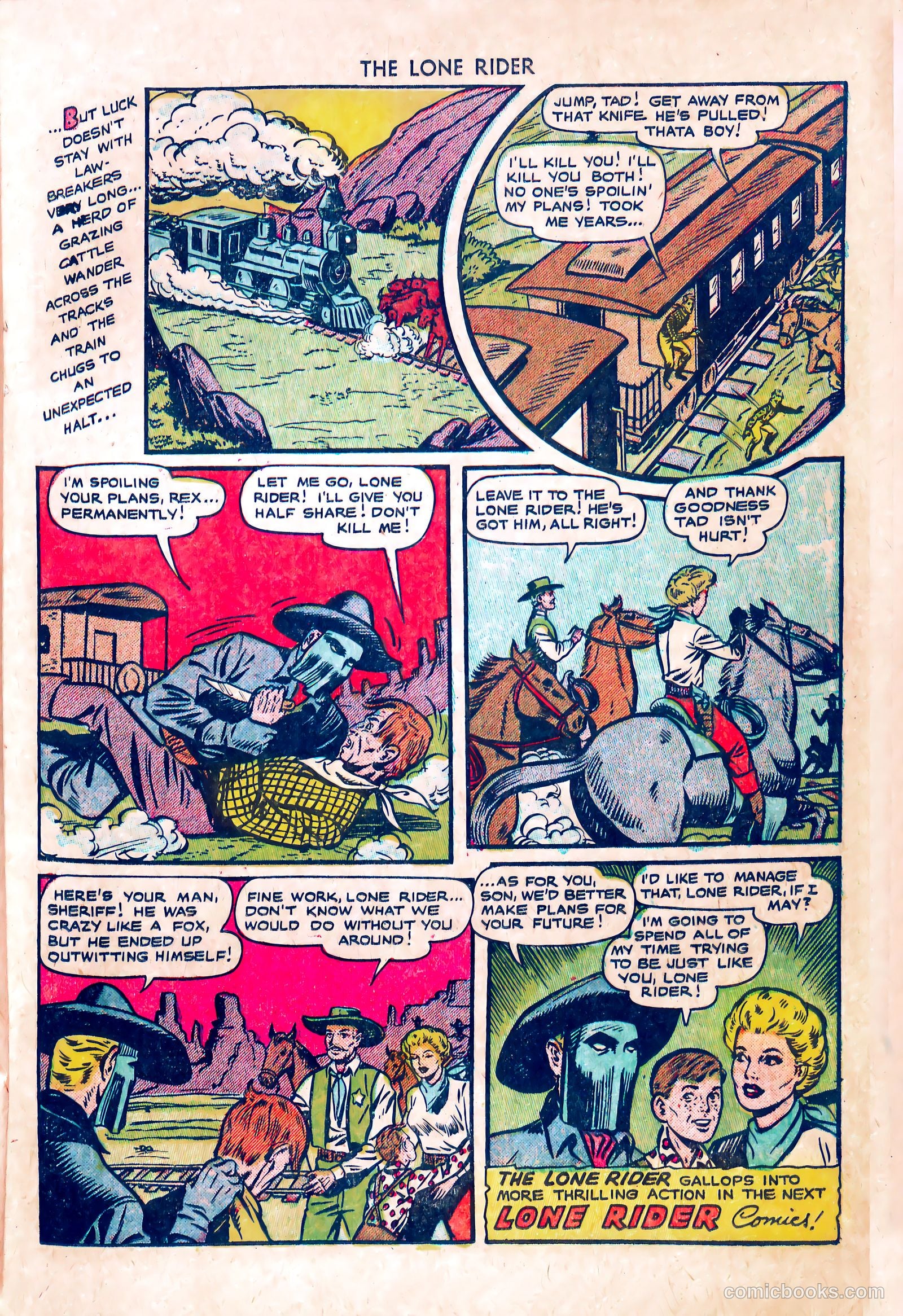 The Lone Rider #5 (1951) — page 11 of 36