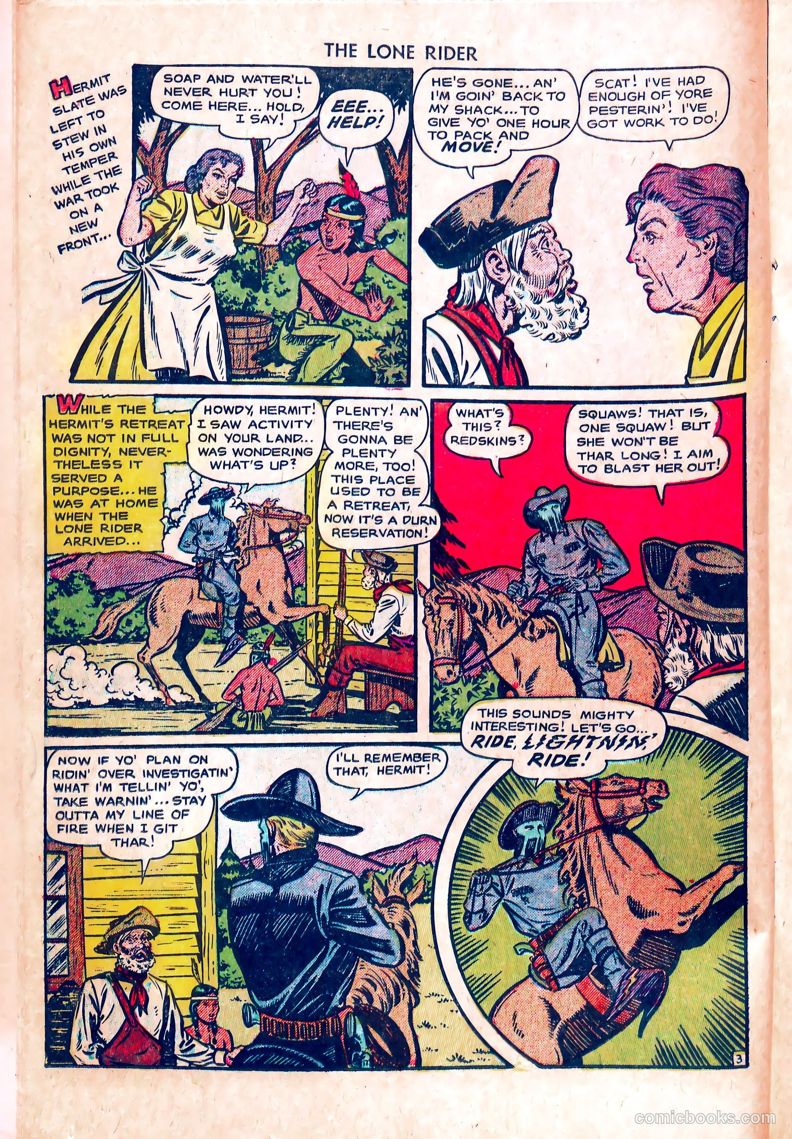 The Lone Rider #5 (1951) — page 14 of 36