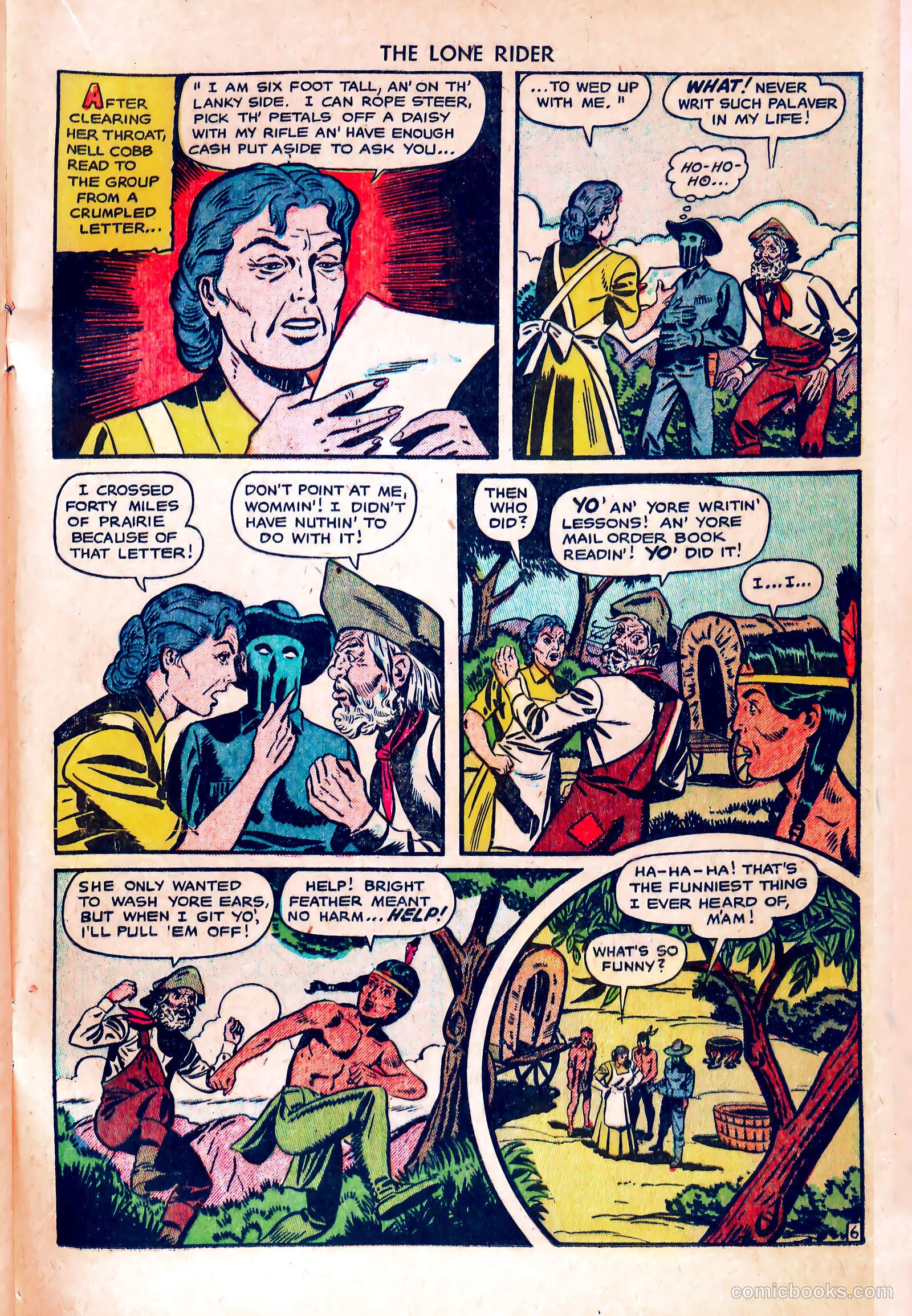 The Lone Rider #5 (1951) — page 17 of 36