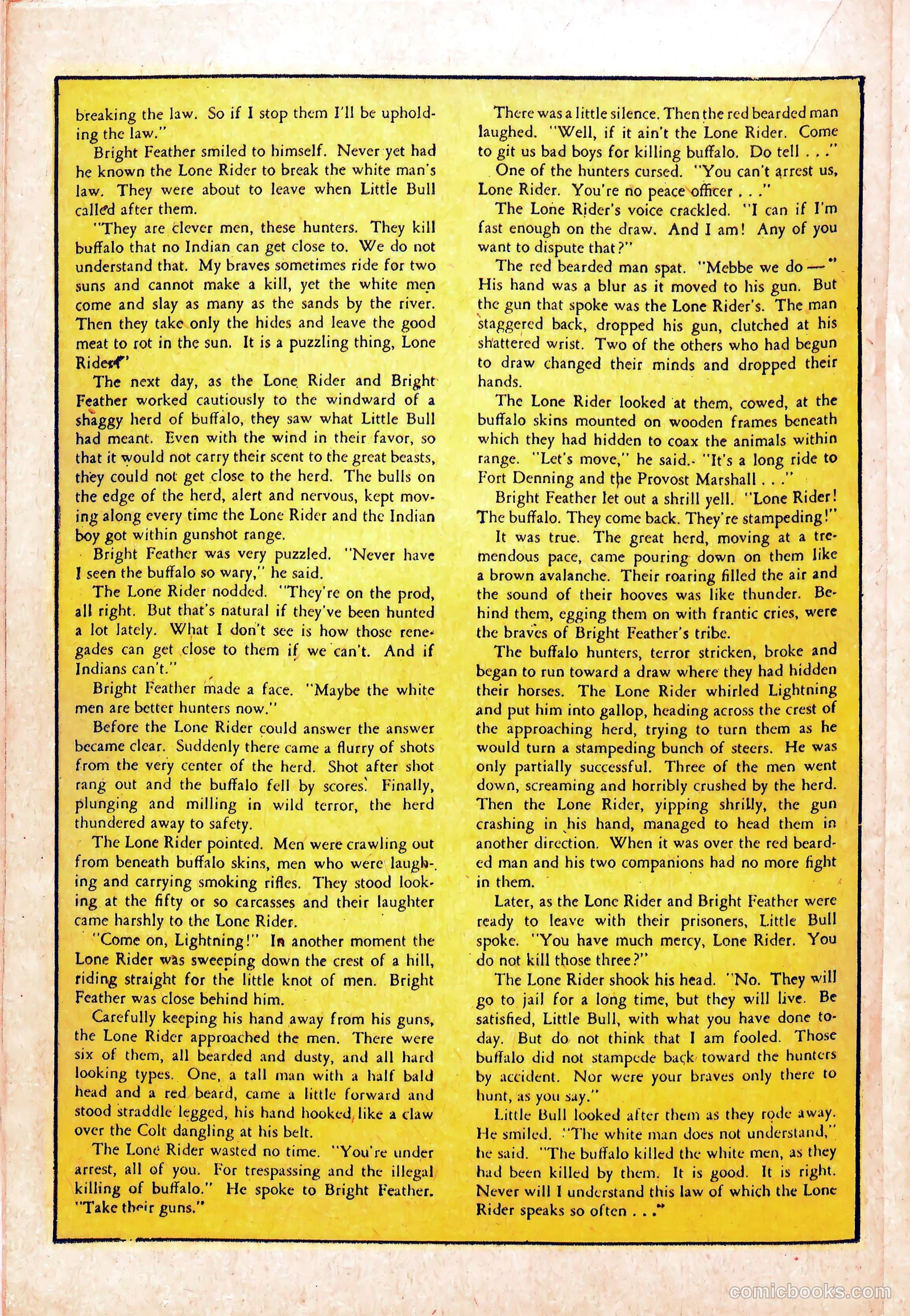 The Lone Rider #5 (1951) — page 20 of 36
