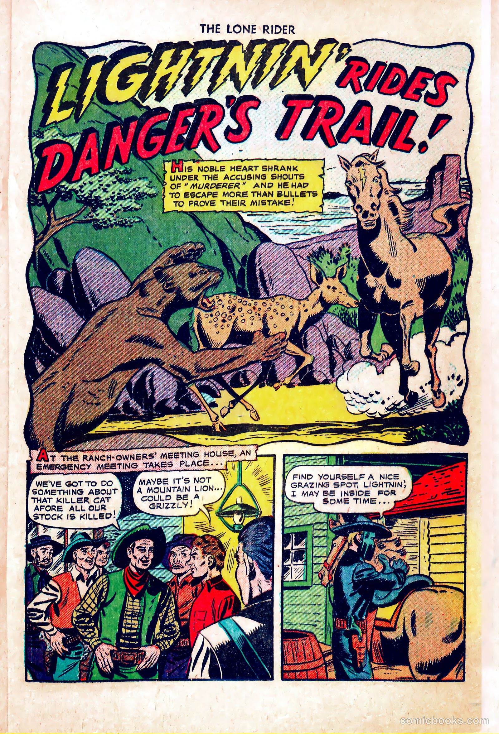 The Lone Rider #5 (1951) — page 21 of 36