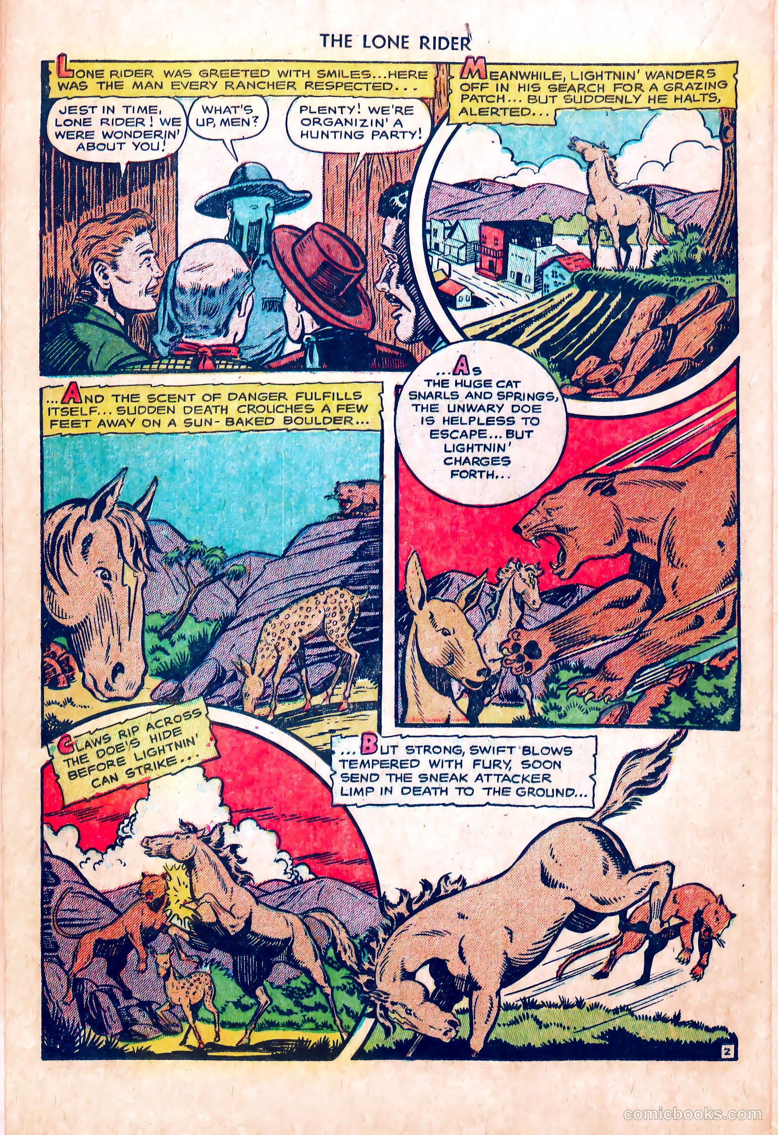 The Lone Rider #5 (1951) — page 22 of 36