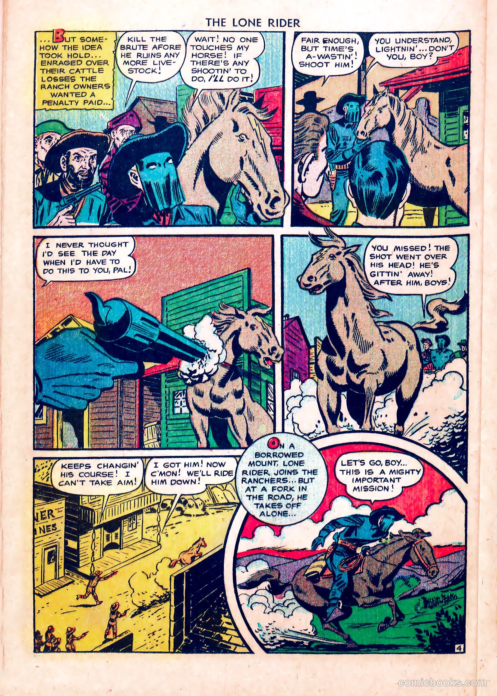 The Lone Rider #5 (1951) — page 24 of 36
