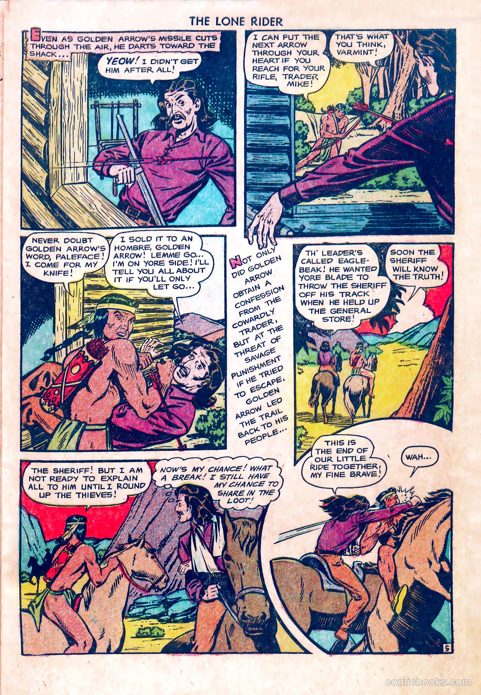 The Lone Rider #5 (1951) — page 31 of 36