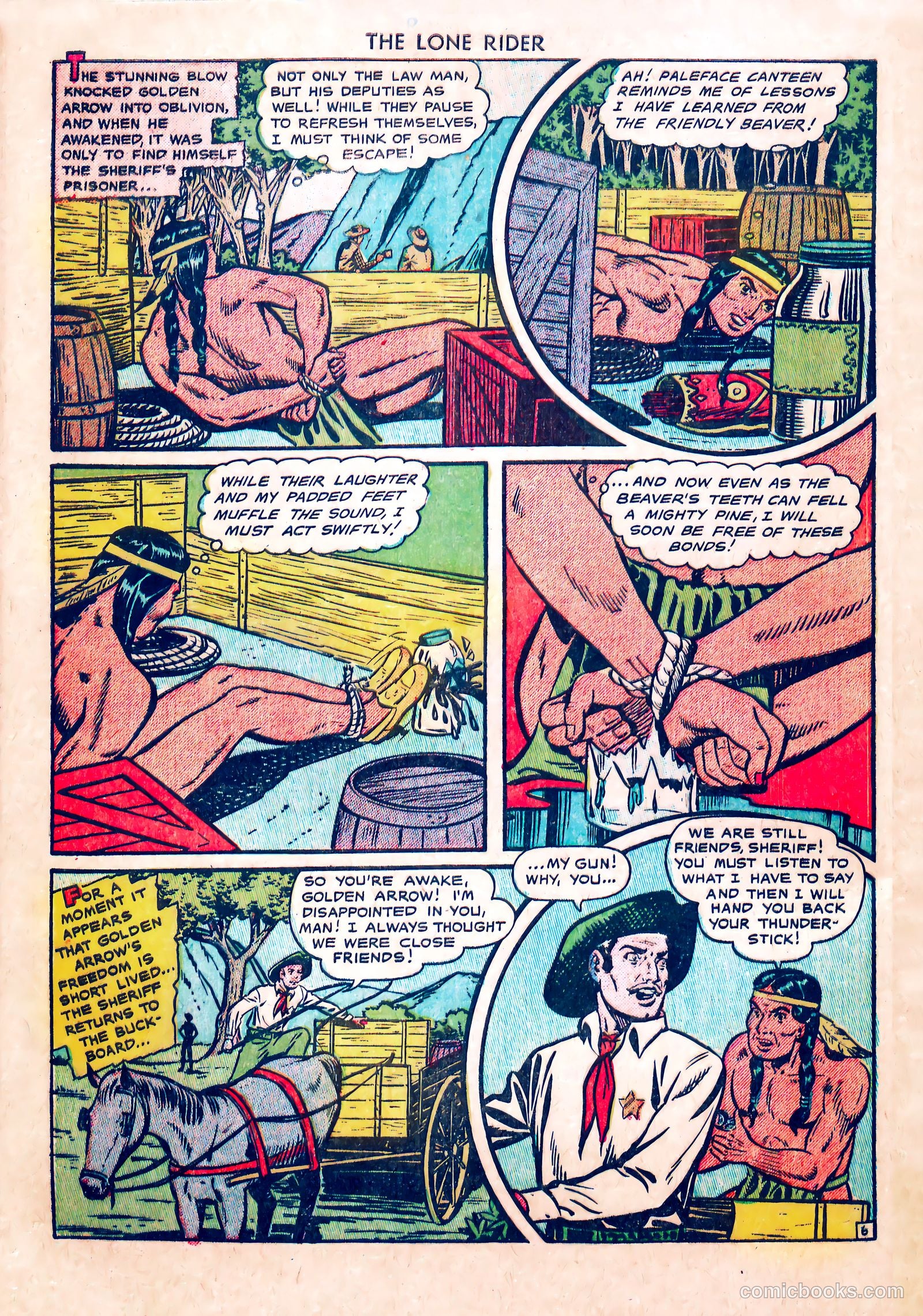 The Lone Rider #5 (1951) — page 32 of 36