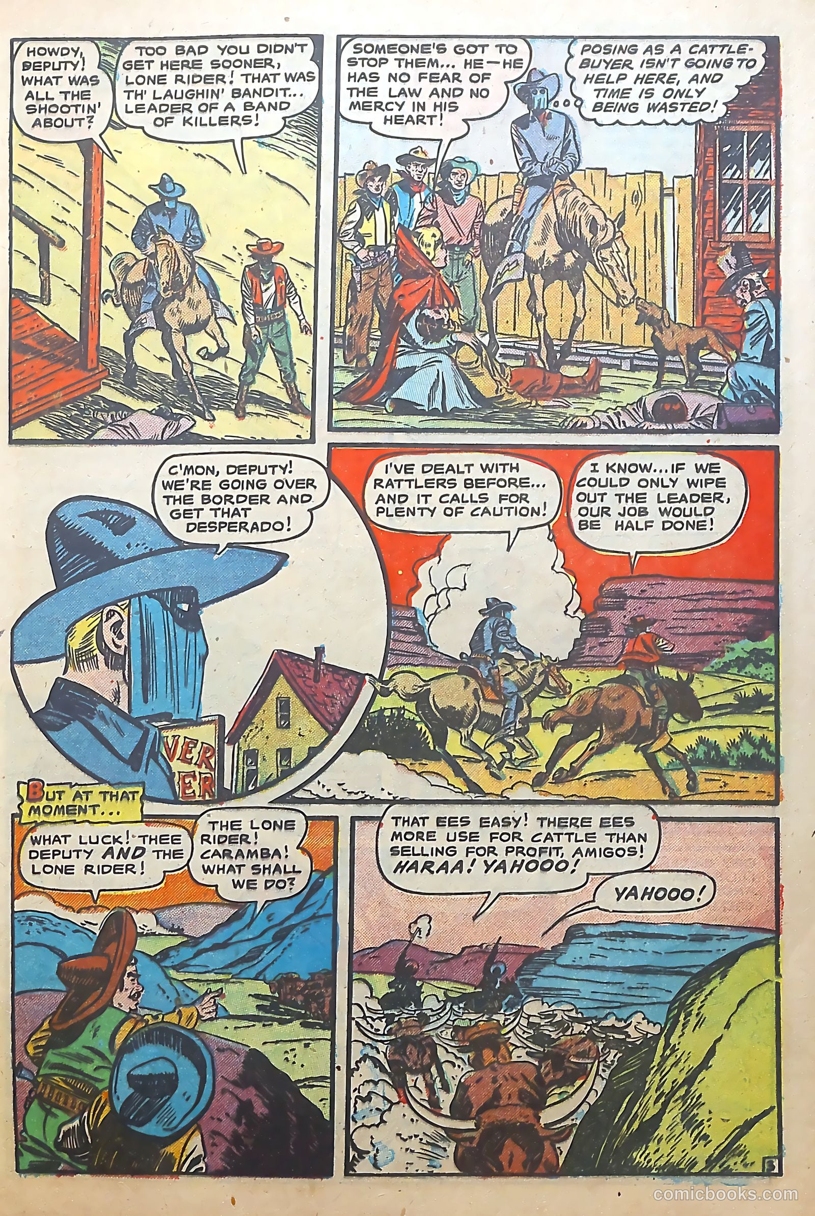 The Lone Rider #6 (1952) — page 5 of 36