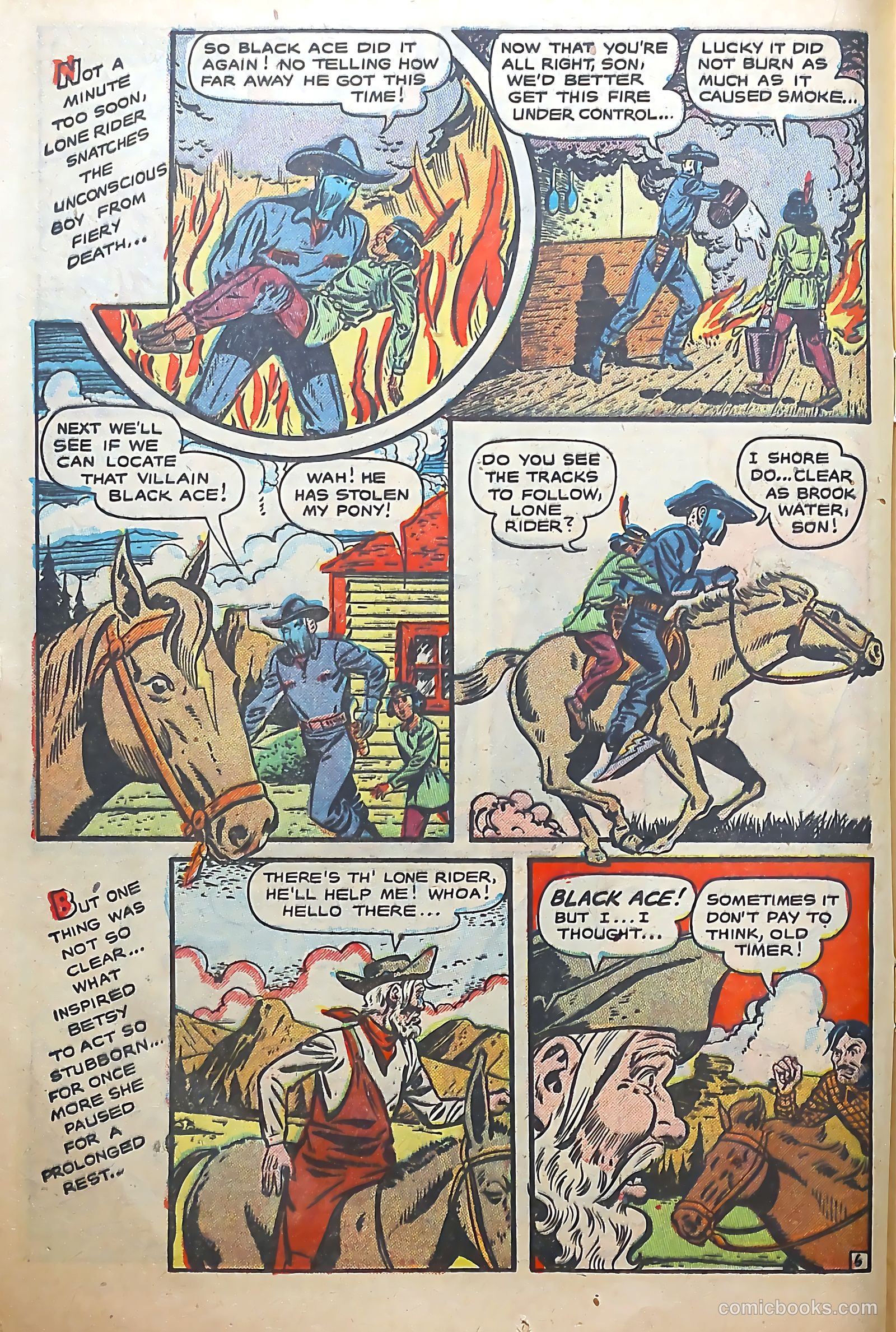 The Lone Rider #6 (1952) — page 16 of 36