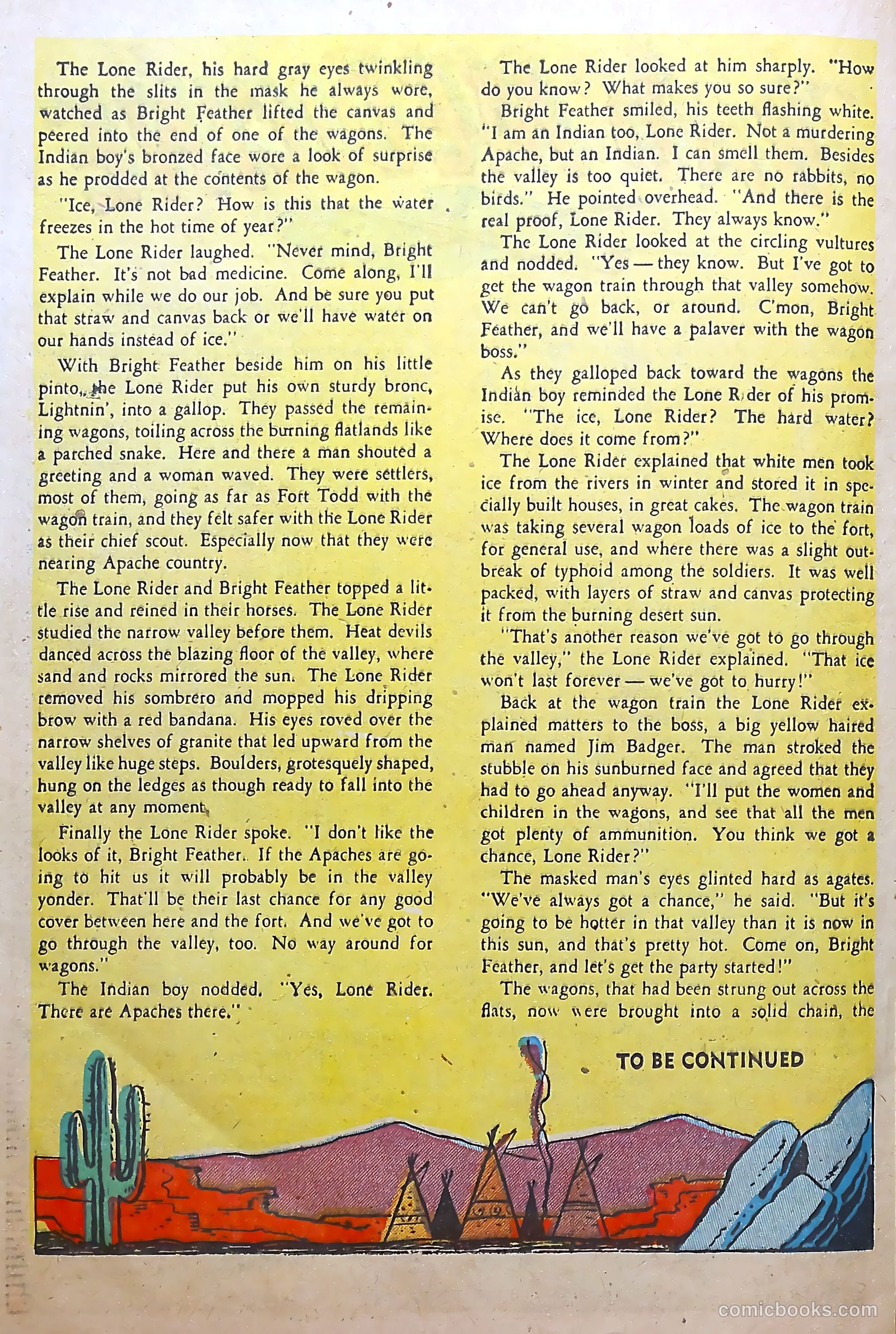 The Lone Rider #6 (1952) — page 20 of 36