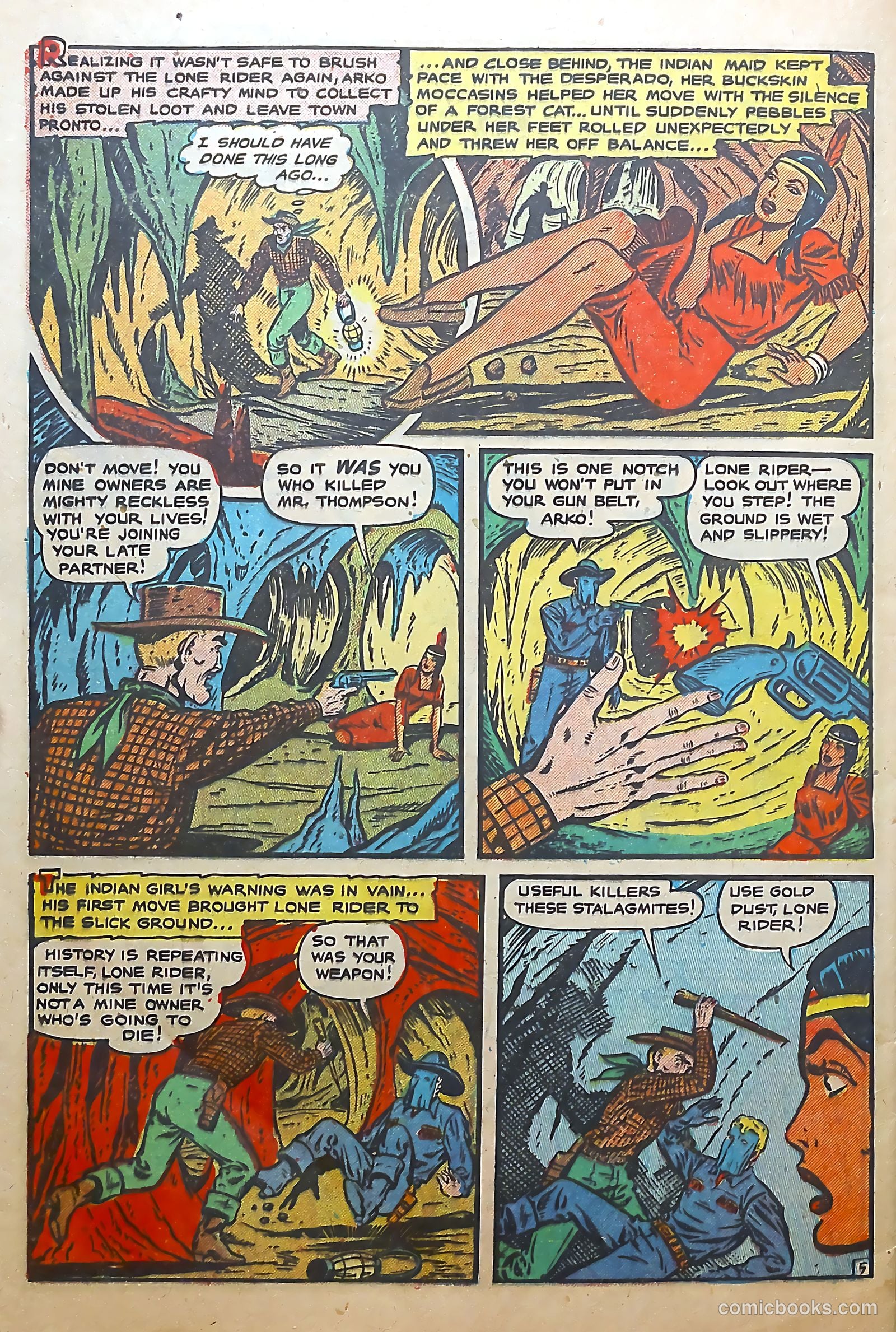 The Lone Rider #6 (1952) — page 32 of 36